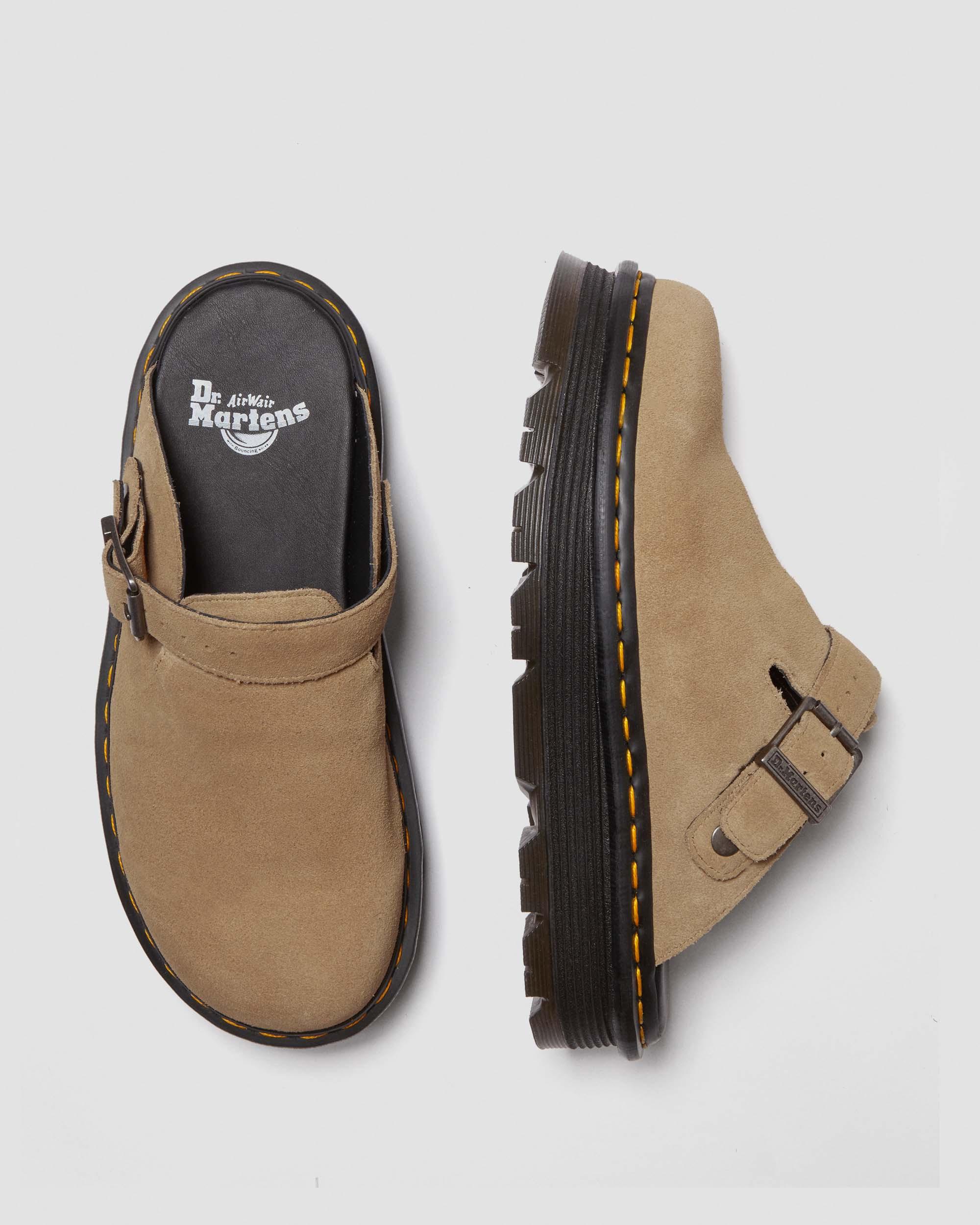 Zebzag Suede Casual Slingback Platform Mules | Dr. Martens ReWair