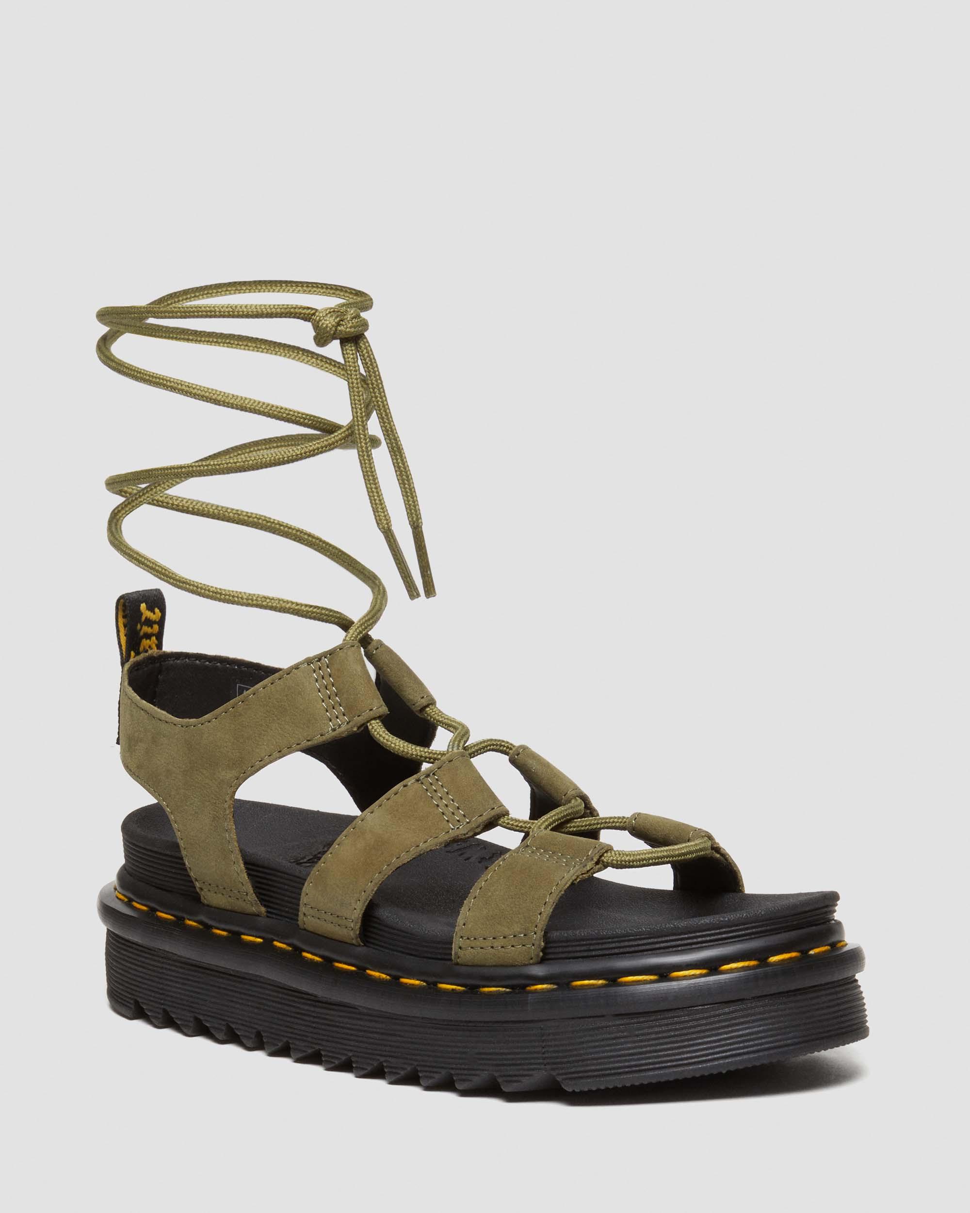 Nartilla Gladiator-sandaler i Tumbled Nubuck-læder