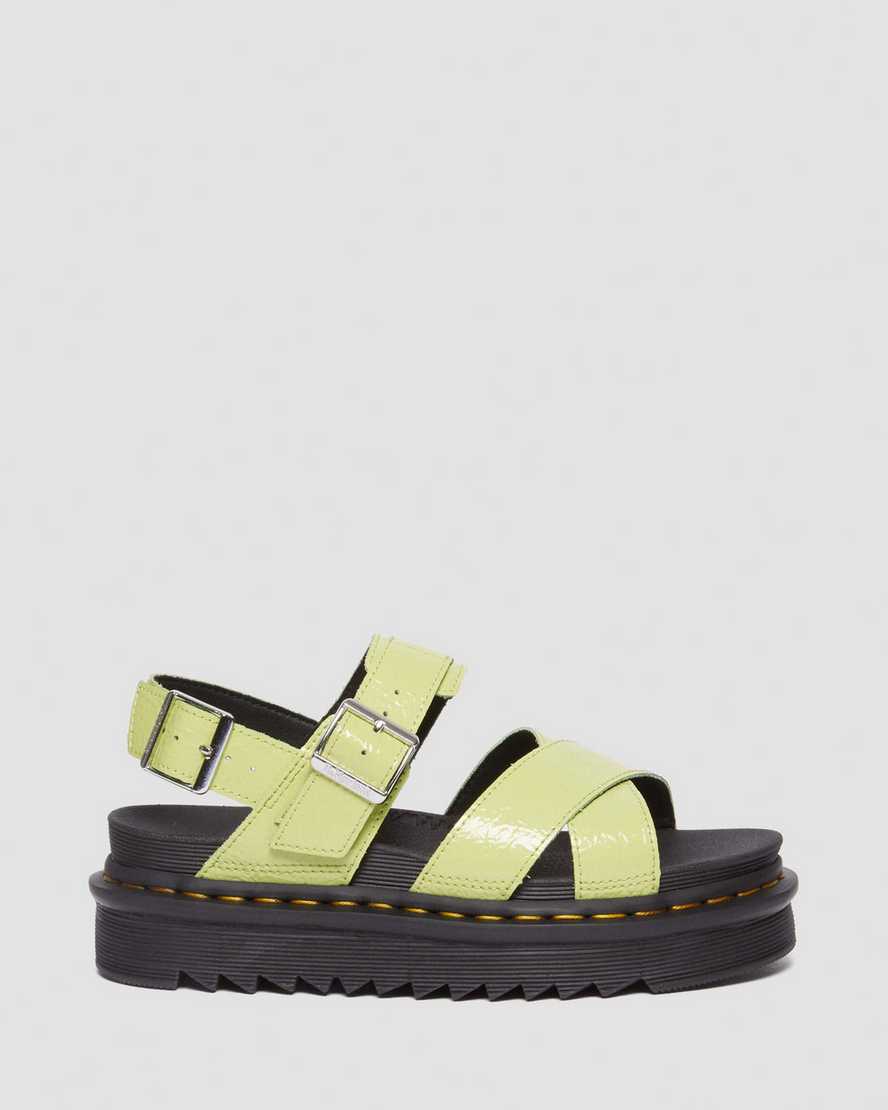 Voss II Distressed Patent Leather SandalsVoss II Distressed Patent Leather Sandals Dr. Martens