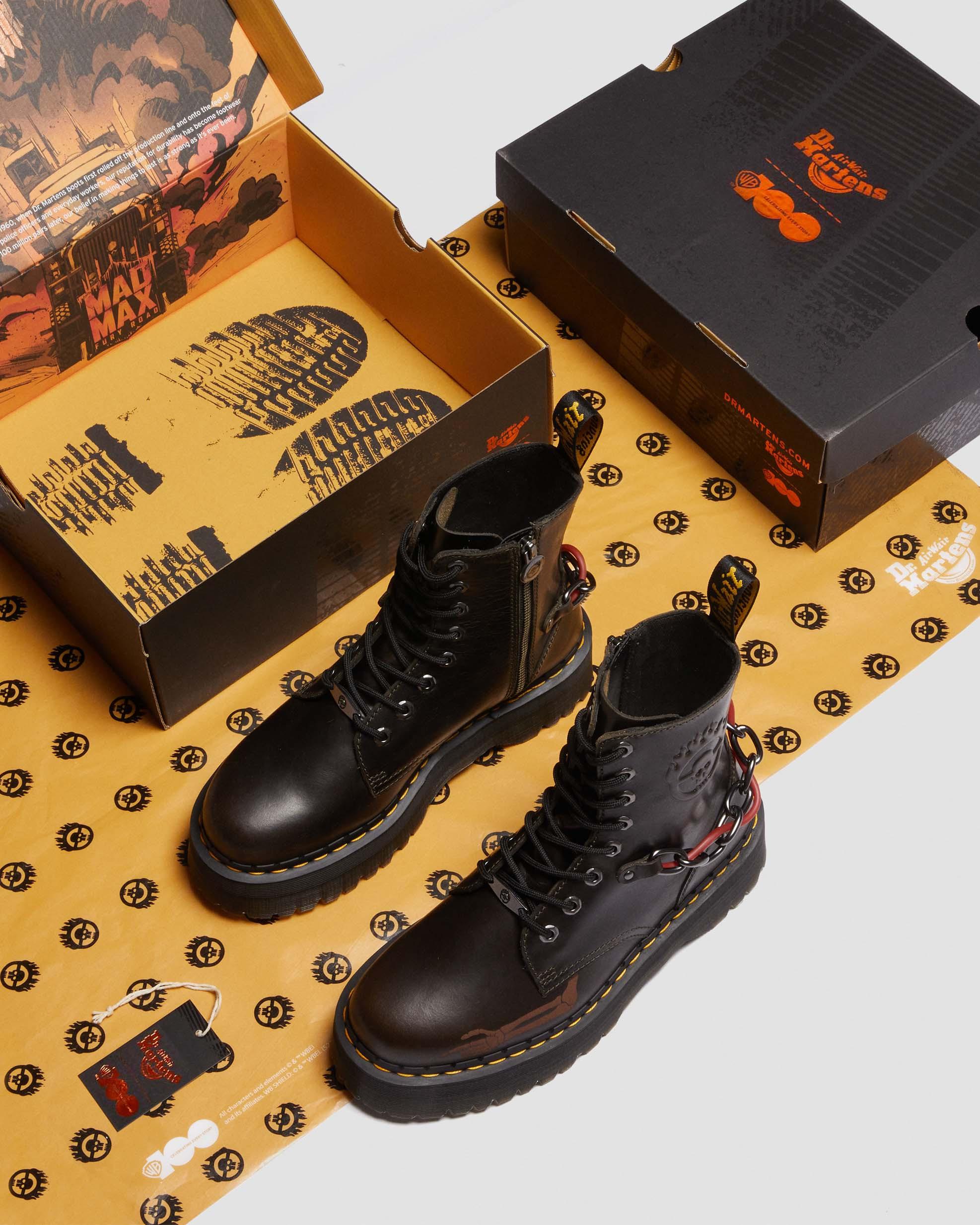 Jadon Boot WB Mad Max Leather Platforms in DARK TAUPE | Dr. Martens™