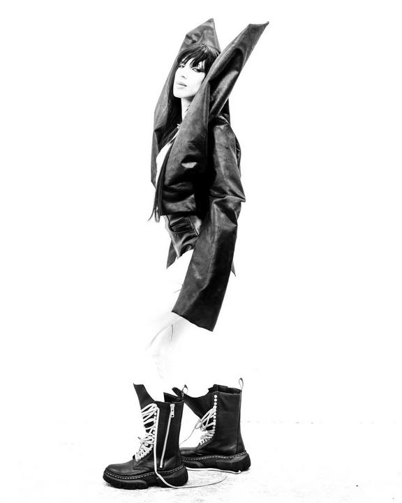 1918 Rick Owens DMXL Tall Leather Lace Up Boots1918 Rick Owens DMXL Tall Leather Lace Up Boots Dr. Martens