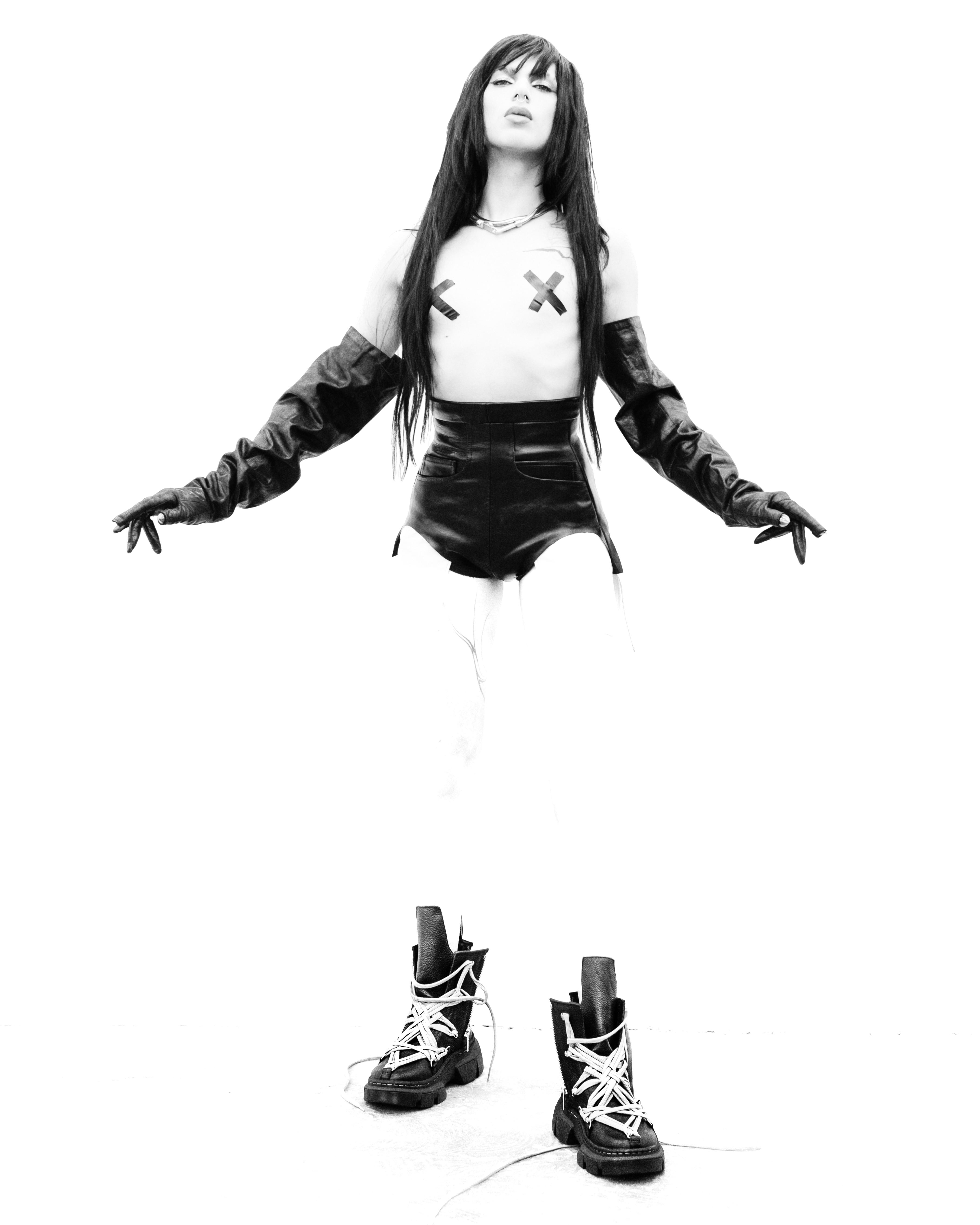 1460 Rick Owens DMXL Megalace Leather Lace Up Boots — 5