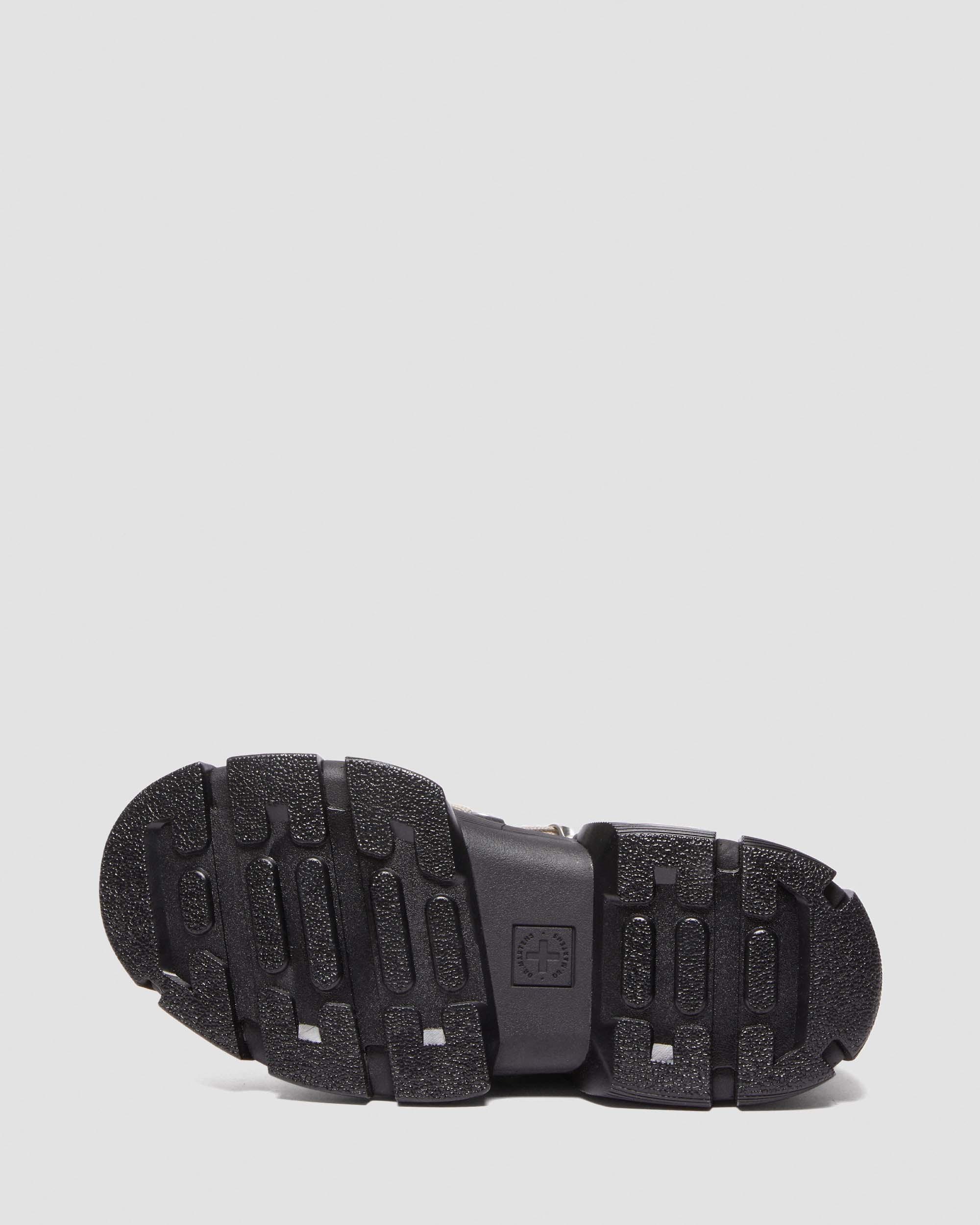 1460 Rick Owens Leather DMXL Platform Megalace Up Boots in Black