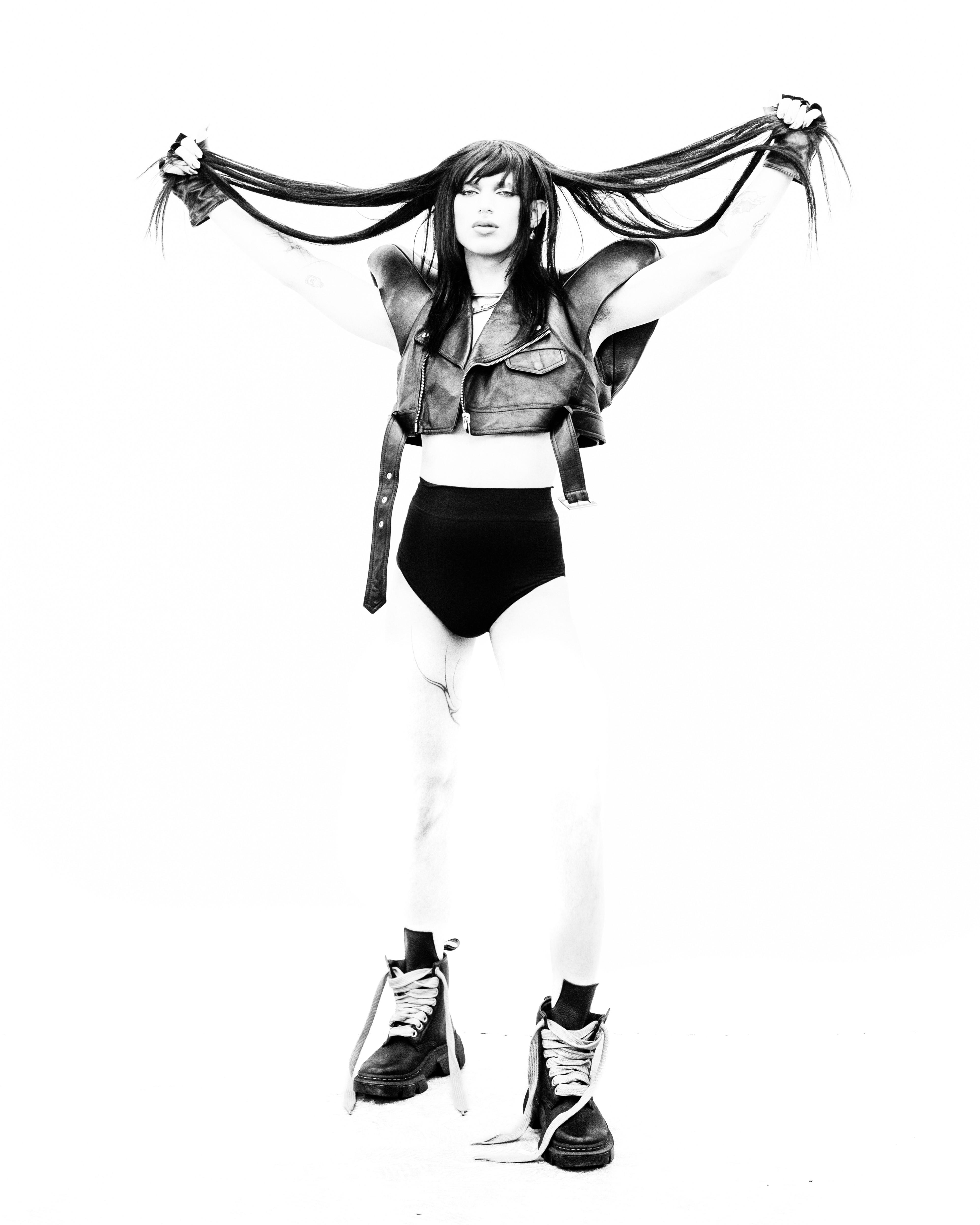 1460 Rick Owens Leather DMXL Platform Jumbo Lace Up Boots