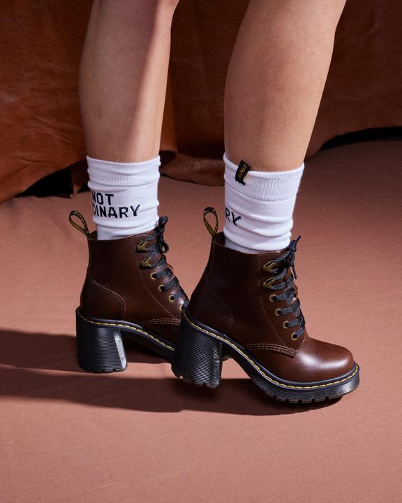 Jesy Dark Brown Classic Pull Up in Dark Brown | Dr. Martens Jesy Dark Brown Classic Pull Up in Dark Brown | Dr. Martens