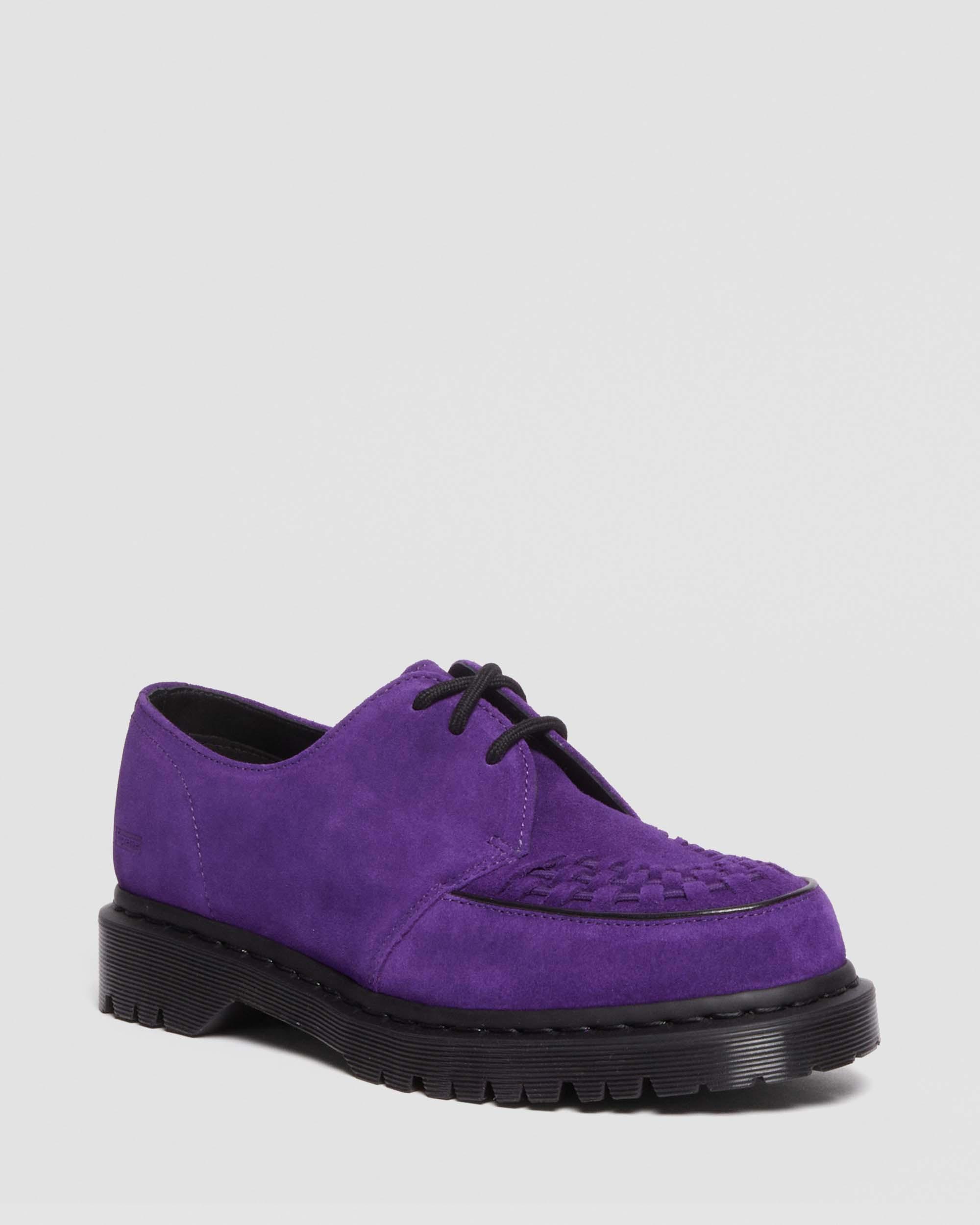 Ramsey Supreme Suede Creeper Shoes in Purple | Dr. Martens