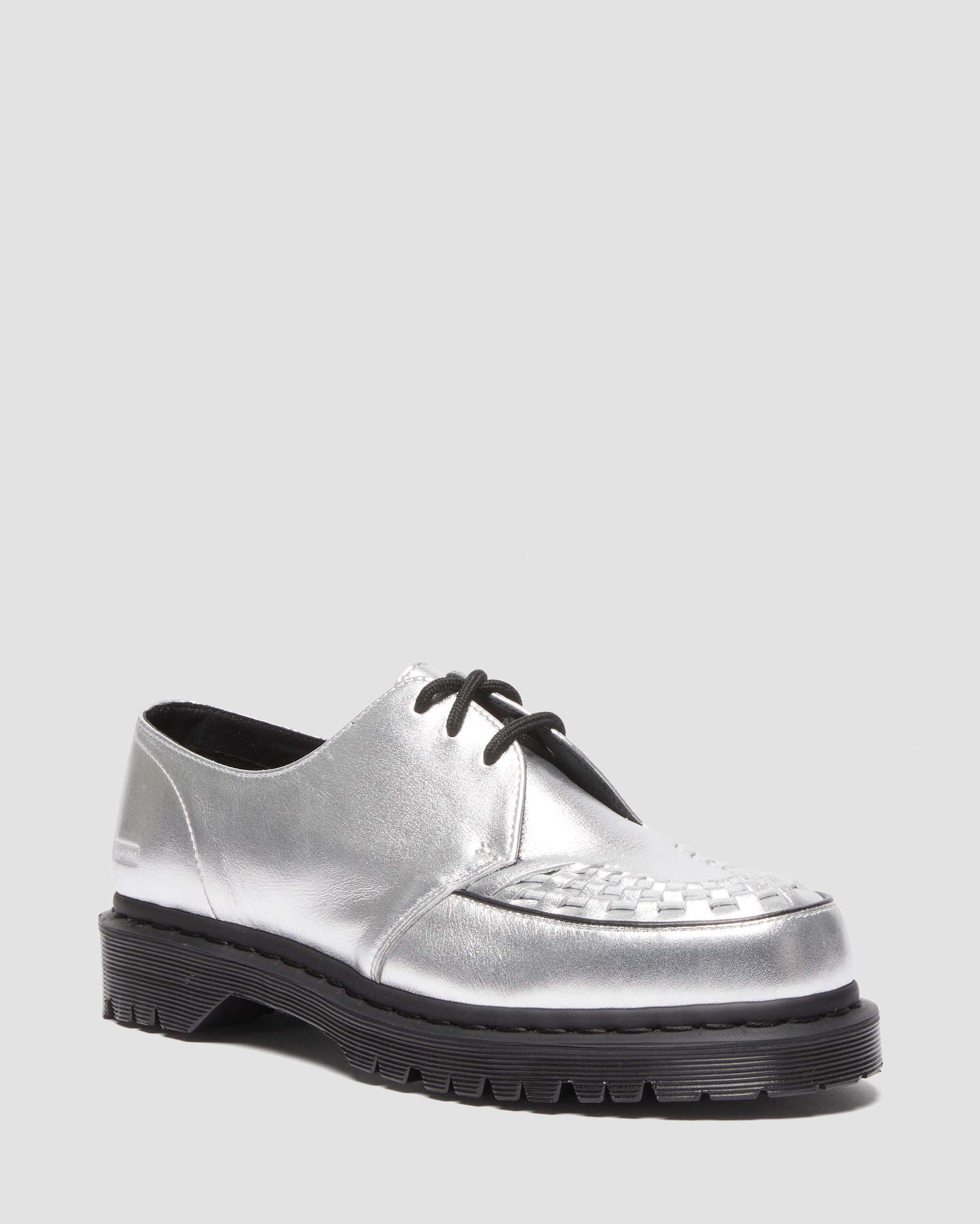 Ramsey Supreme Nappa Leather Creepers in Silver | Dr. Martens