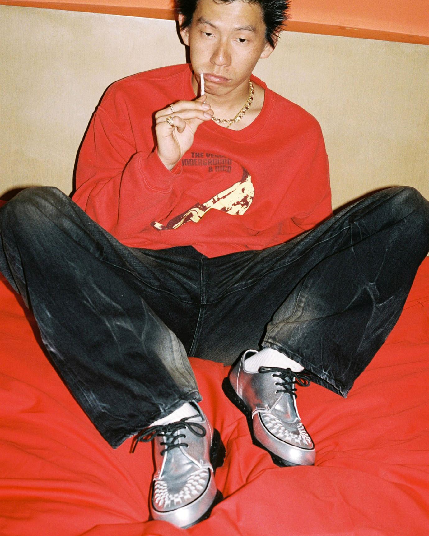 Creepers Ramsey Supreme en cuir en SILVER | Dr. Martens™