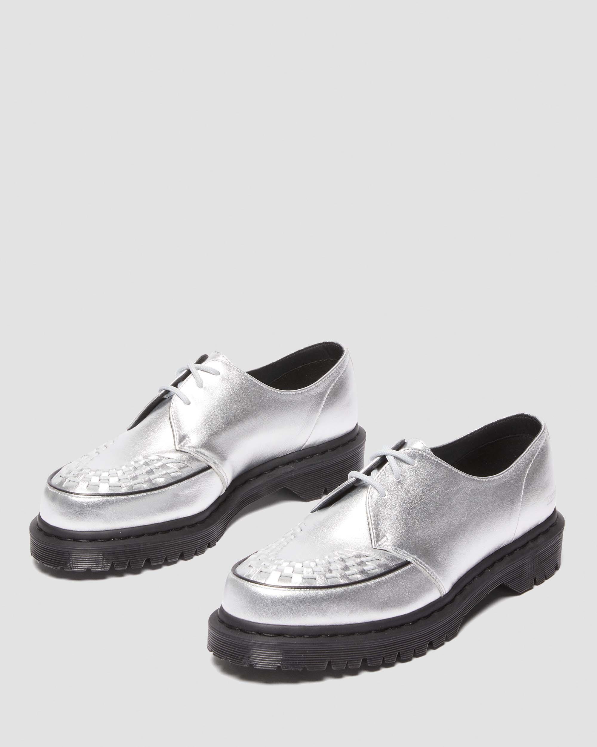 Ramsey Supreme Leather Creeper Shoes in SILVER | Dr. Martens™