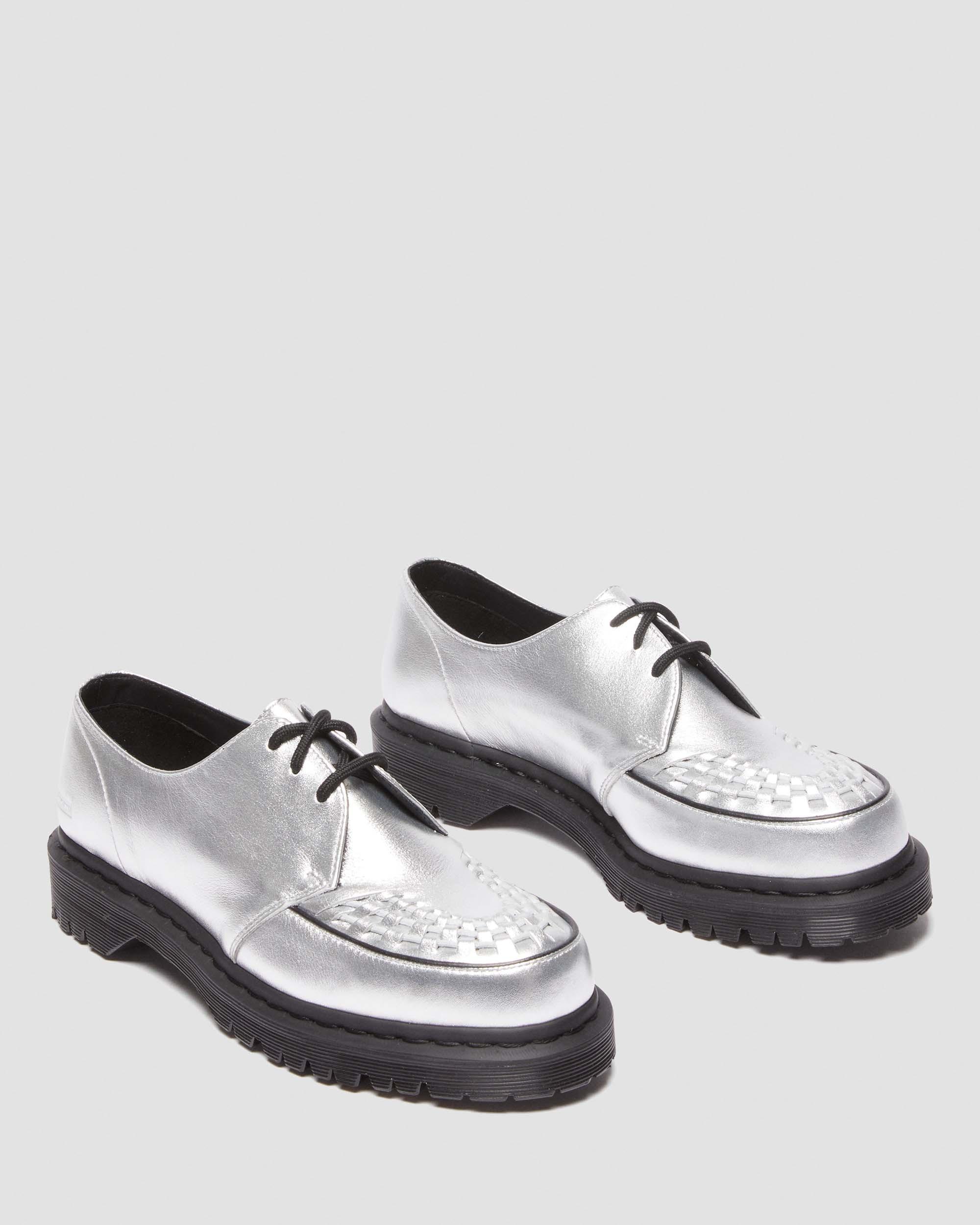 Ramsey Supreme Leather Creeper Shoes in SILVER | Dr. Martens™