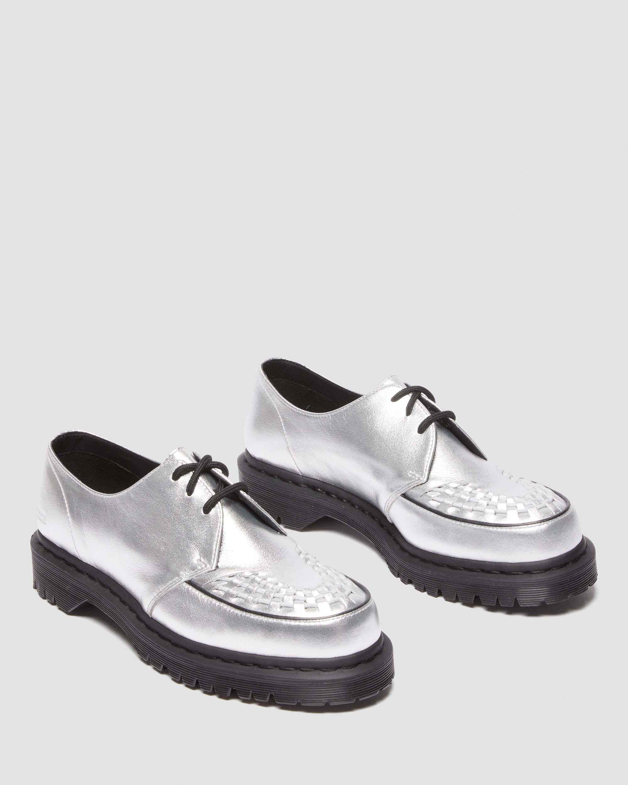 Ramsey Supreme Nappa Leather Creepers in Silver | Dr. Martens