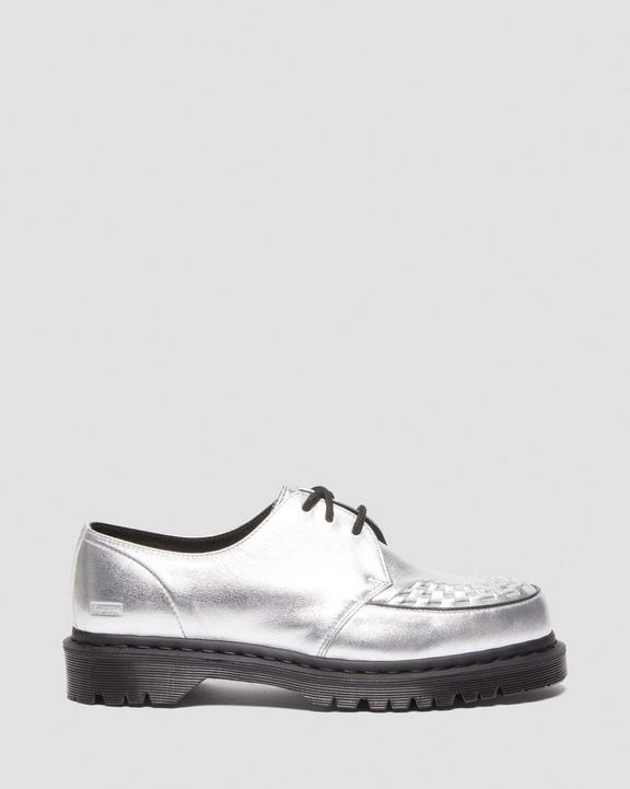 Ramsey Supreme Leather Creeper Shoes in Silver | Dr. Martens Ramsey Supreme Leather Creeper Shoes in Silver | Dr. Martens