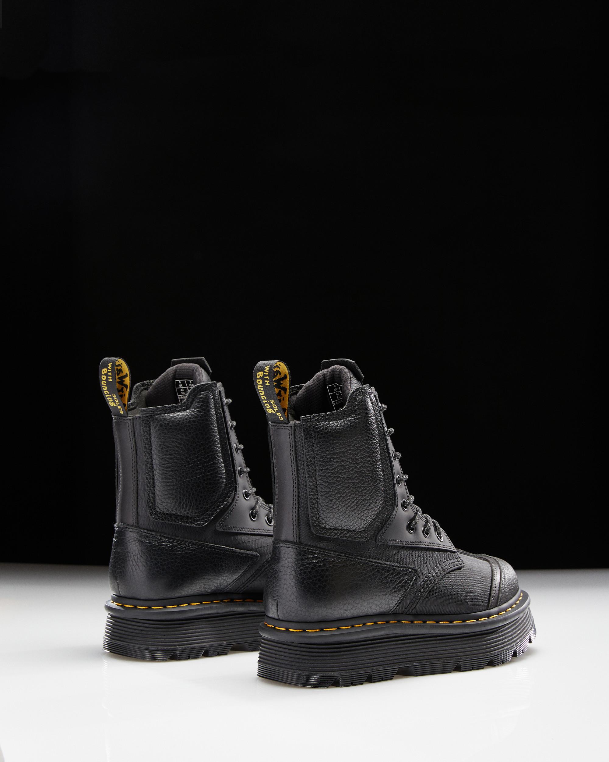 1460 Beta Zebzag Platform Boots in Black