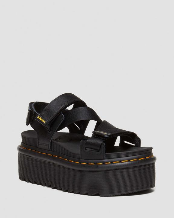Kimber II Athena leather strap sandals in Black | Dr. Martens Kimber II Athena leather strap sandals in Black | Dr. Martens