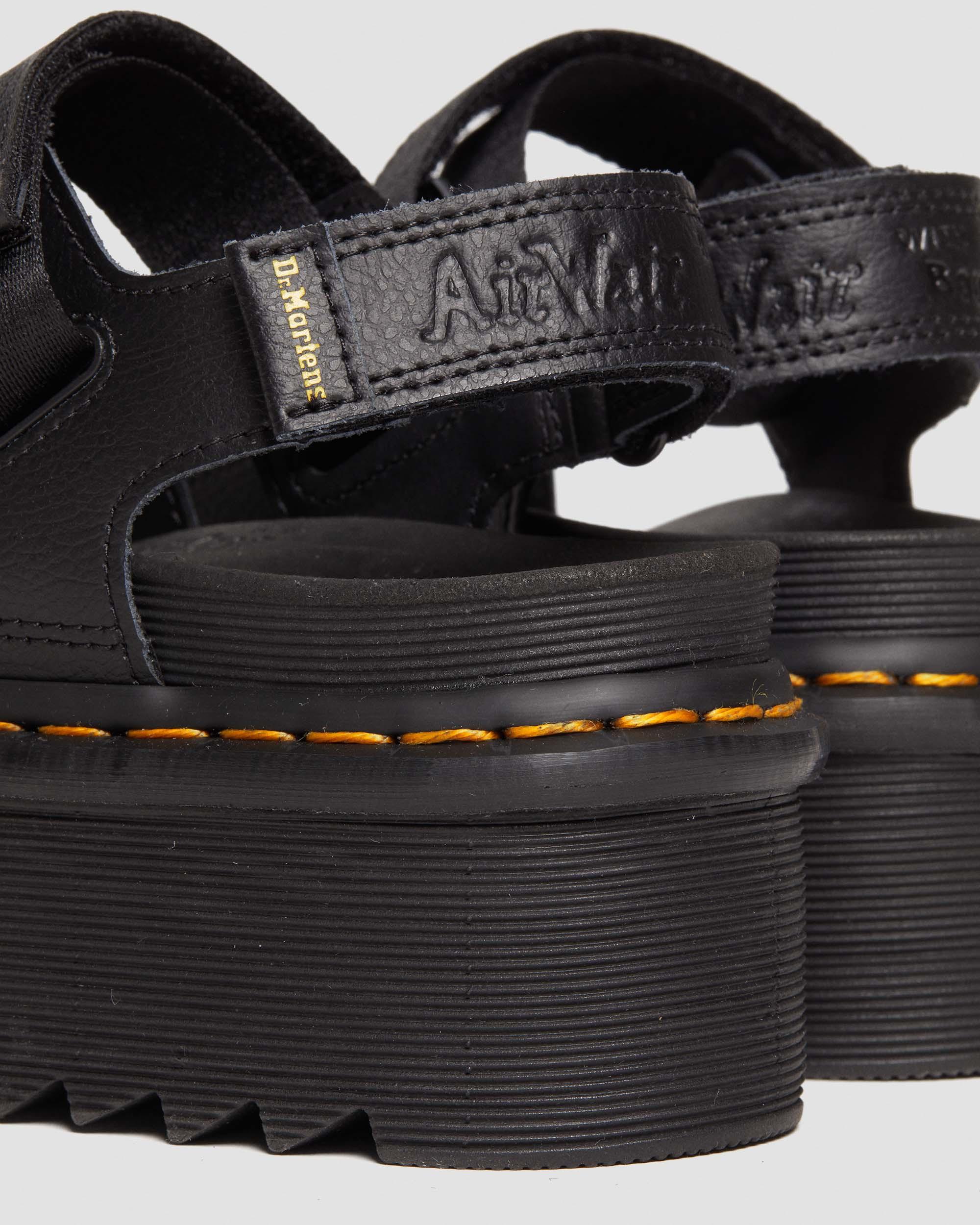 Shop Dr. Martens' Kimber Ii Logo Webbing Sandals In Black