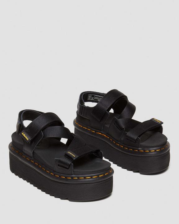 Kimber II Athena leather strap sandals in Black | Dr. Martens Kimber II Athena leather strap sandals in Black | Dr. Martens
