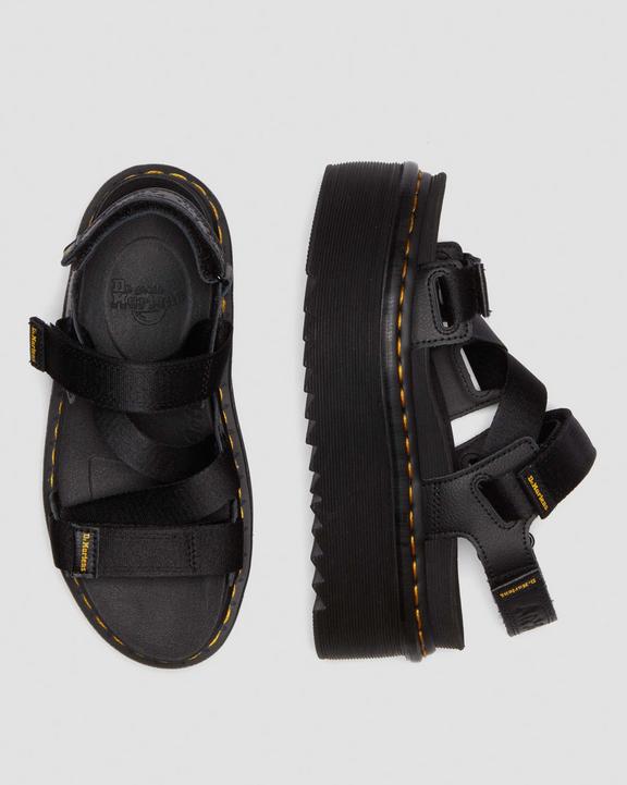 Kimber II Athena leather strap sandals in Black | Dr. Martens Kimber II Athena leather strap sandals in Black | Dr. Martens