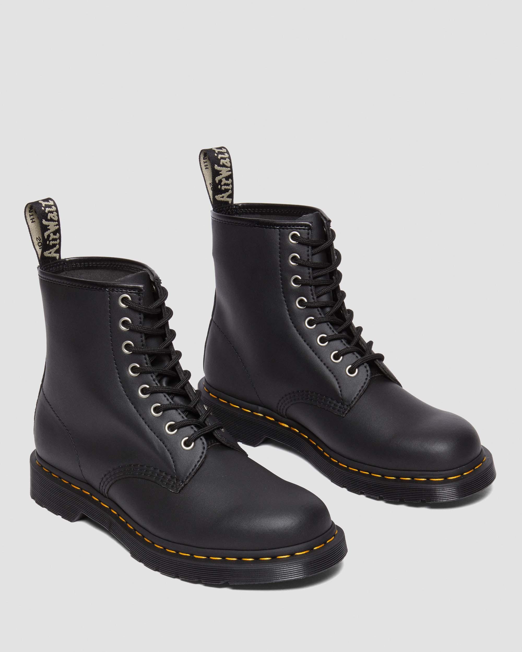 1460 Genix Nappa Reclaimed Leather Lace Up Boots in Black