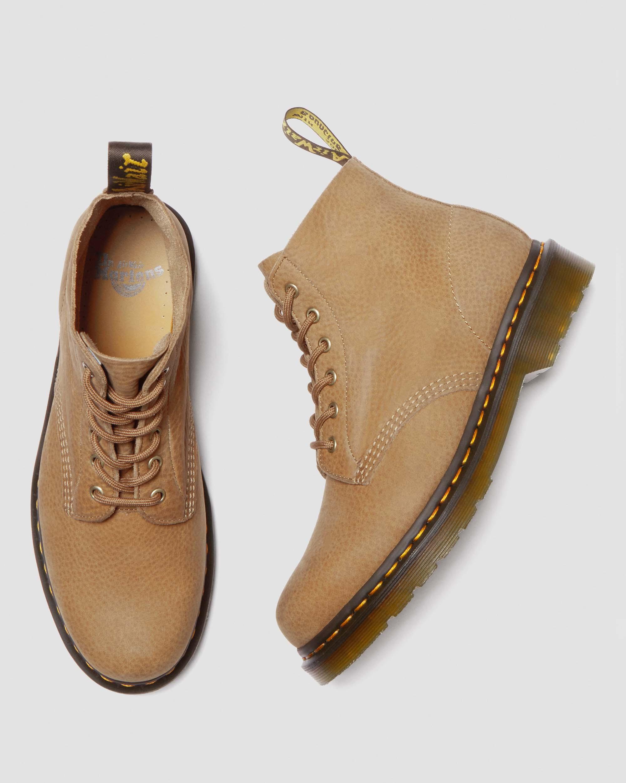 101 Tumbled Nubuck Leder Ankle Boots In Savannah Tan | Dr. Martens