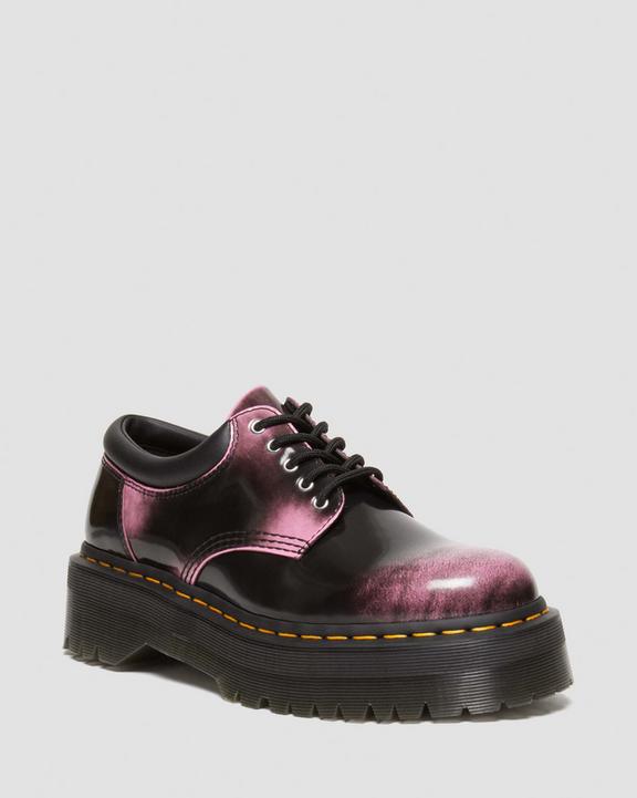 8053 Distressed Leather Platform Casual Shoes in Black | Dr 8053 Distressed Leather Platform Casual Shoes in Black | Dr