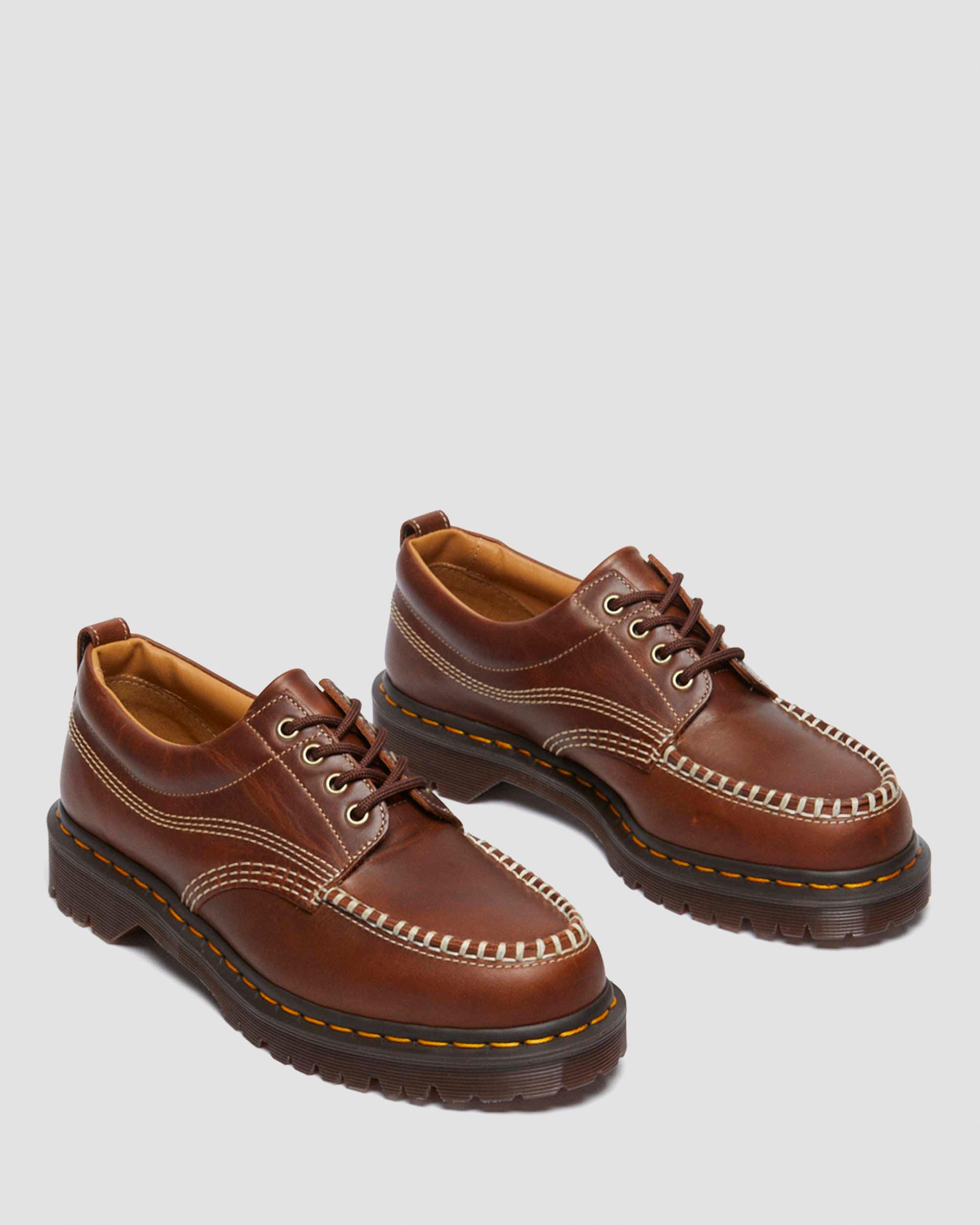 DR MARTENS Lowell Leather Moc Toe Shoes