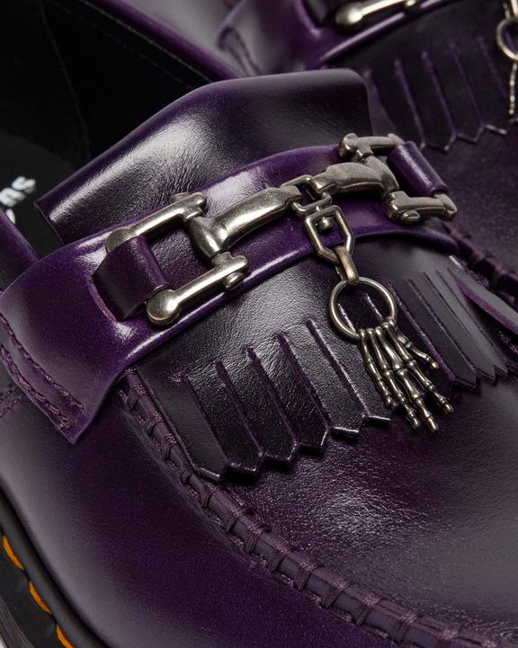 Adrian Snaffle Bone Charm Tassel Loafers in | Dr. Martens Adrian Snaffle Bone Charm Tassel Loafers in | Dr. Martens