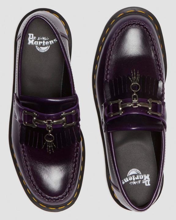Adrian Snaffle Bone Charm Tassel Loafers in | Dr. Martens Adrian Snaffle Bone Charm Tassel Loafers in | Dr. Martens