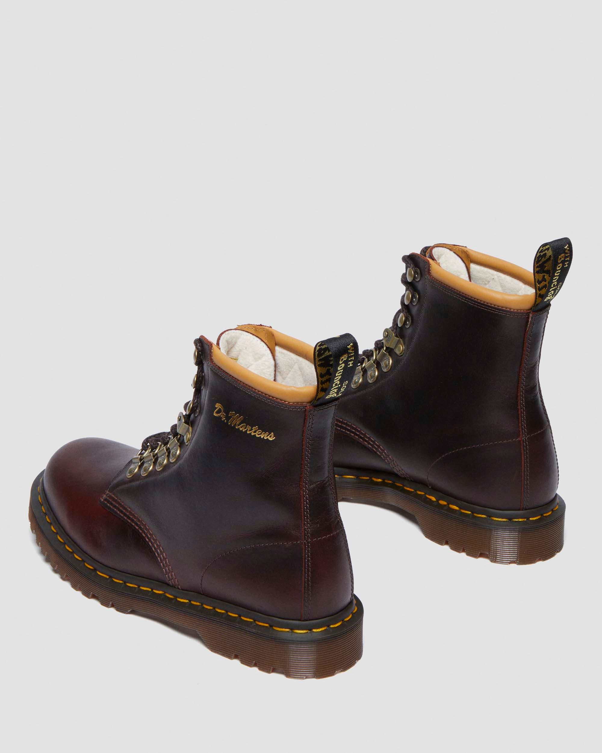 Dr. Martens 1460 Collar Phoenix Leather Lace Up Boots In Blue