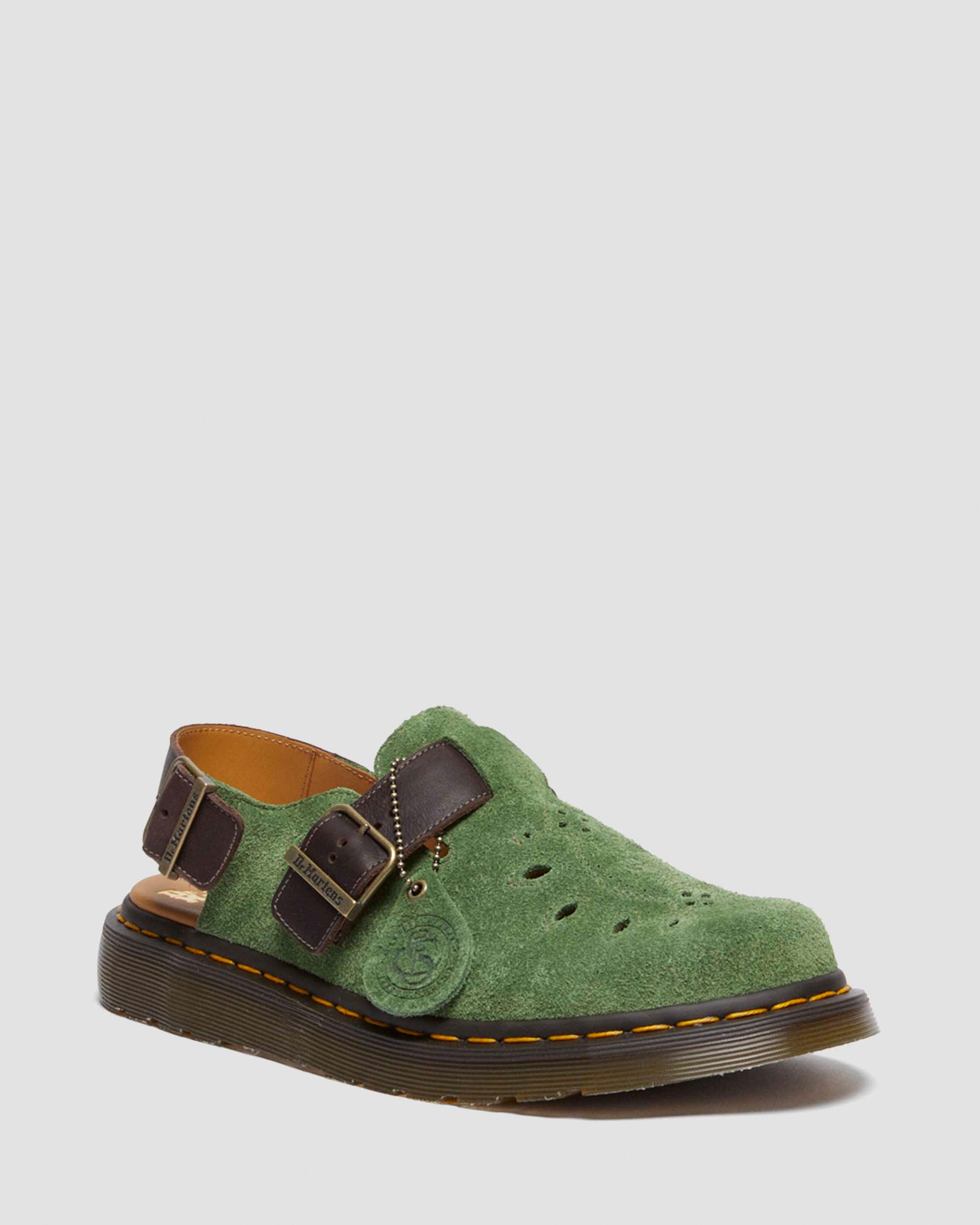 Mules Jorge in pelle & camoscio in Fulvo chiaro+Cammello medio