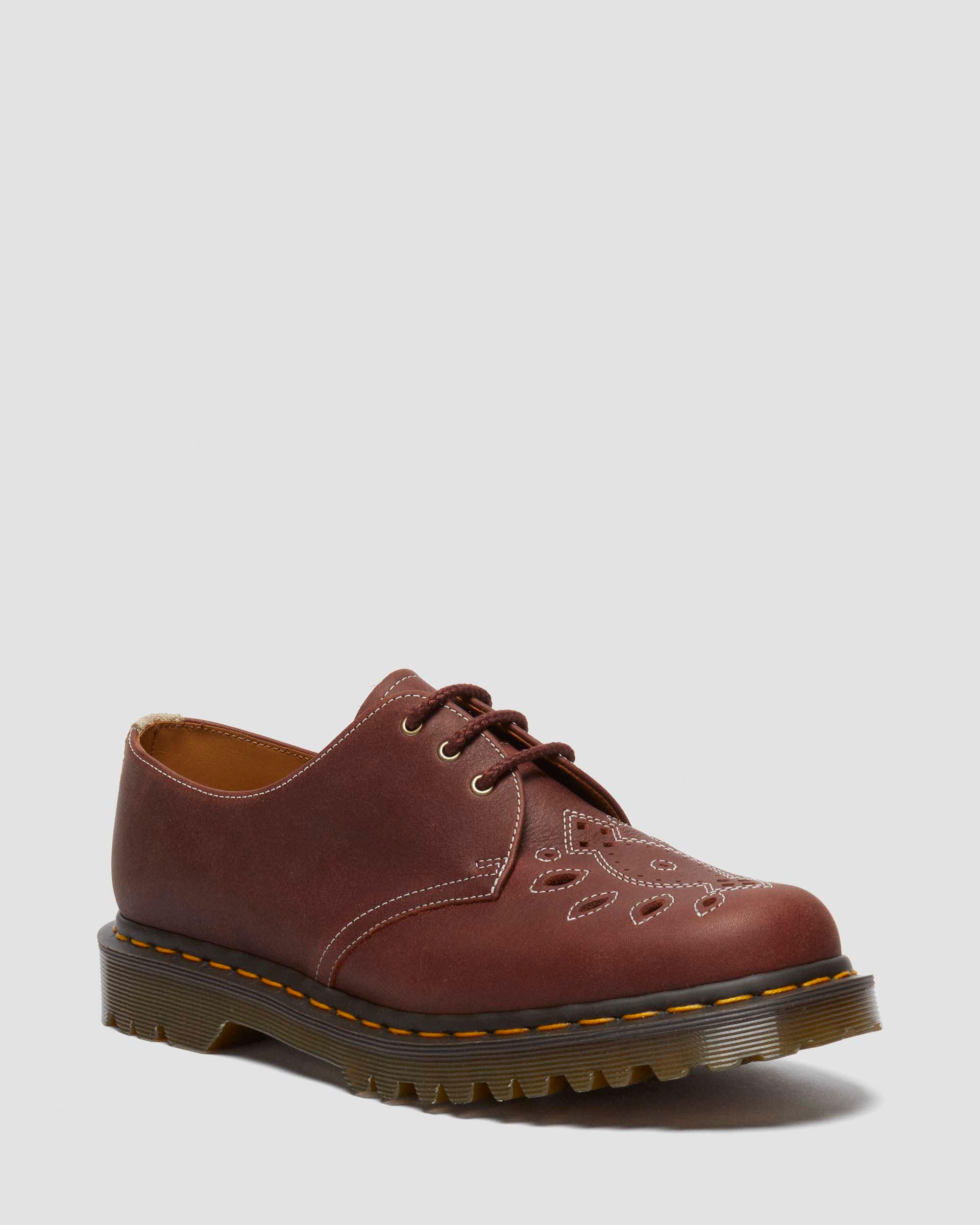 1461 Made In England Suede Oxford Shoes in Purple Dr. Martens