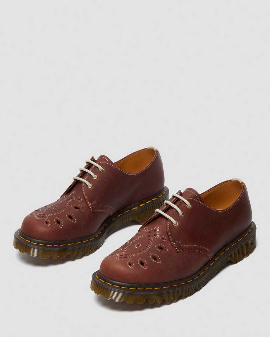 Dr. Martens 1461 Made In England Desert Oasis Suede Oxford Shoes In Brown