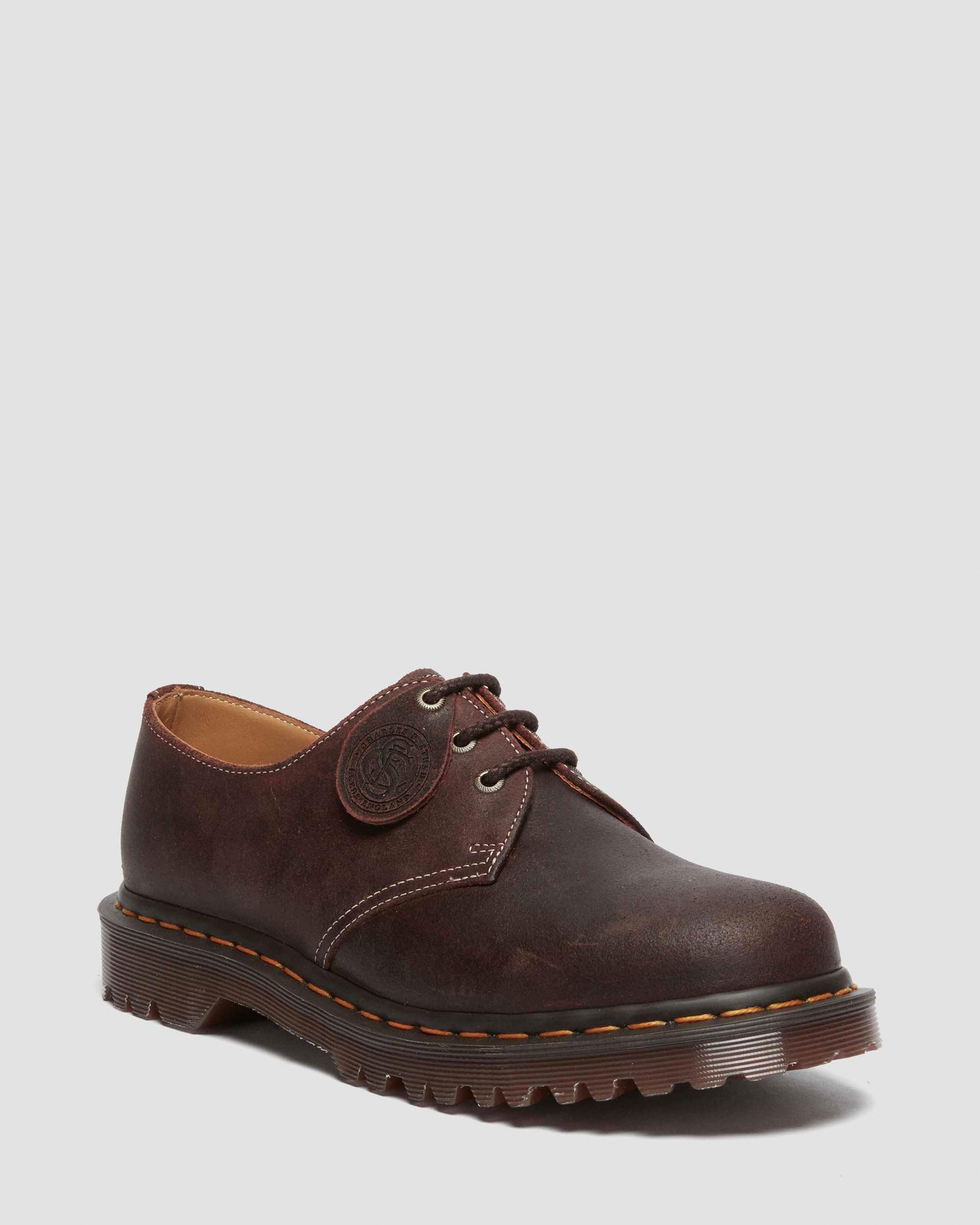 8065 Crazy Horse Leather Mary Jane Shoes in Dark Brown Dr. Martens