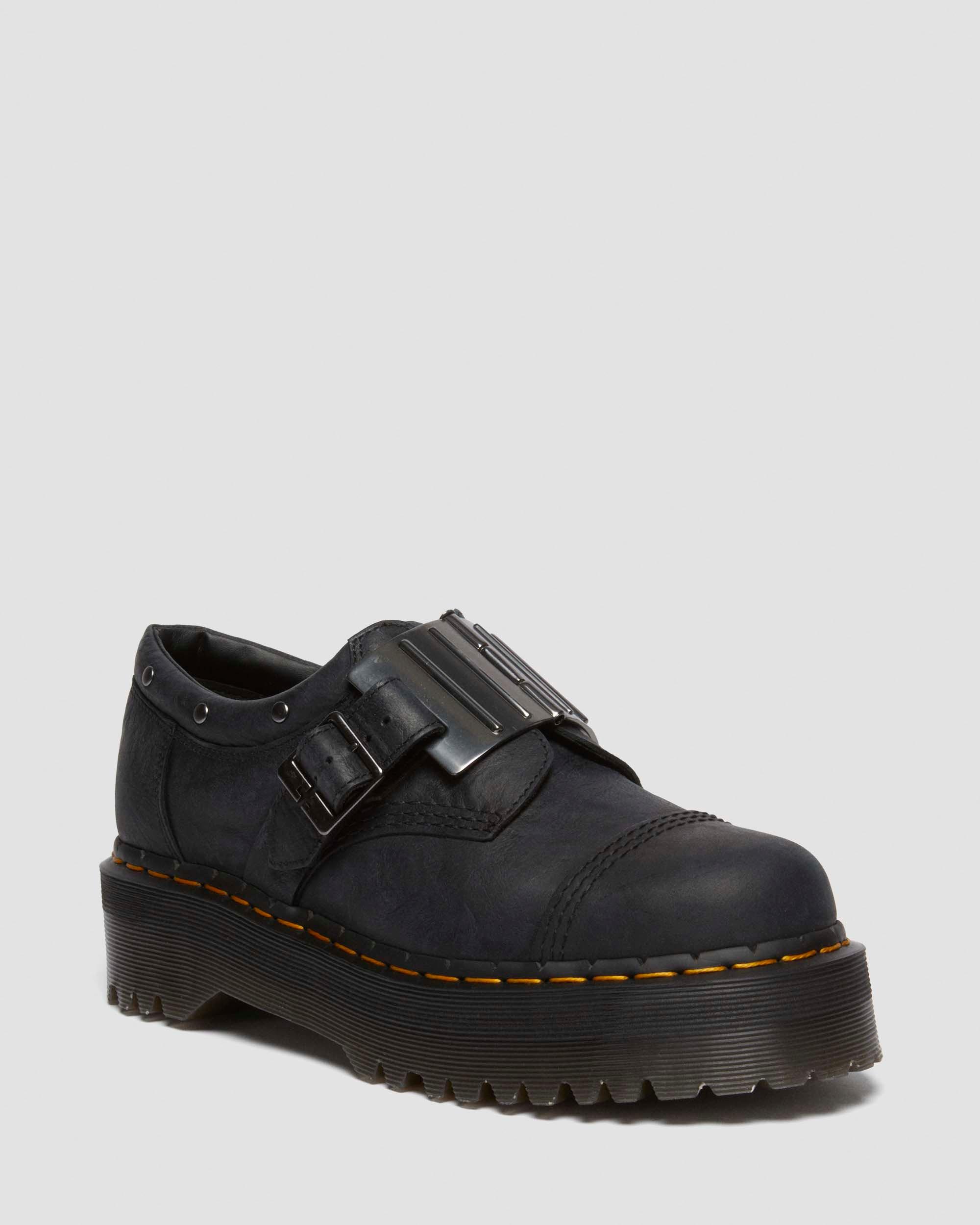 8053 Quad Hinge Platform Causal Shoes in Black