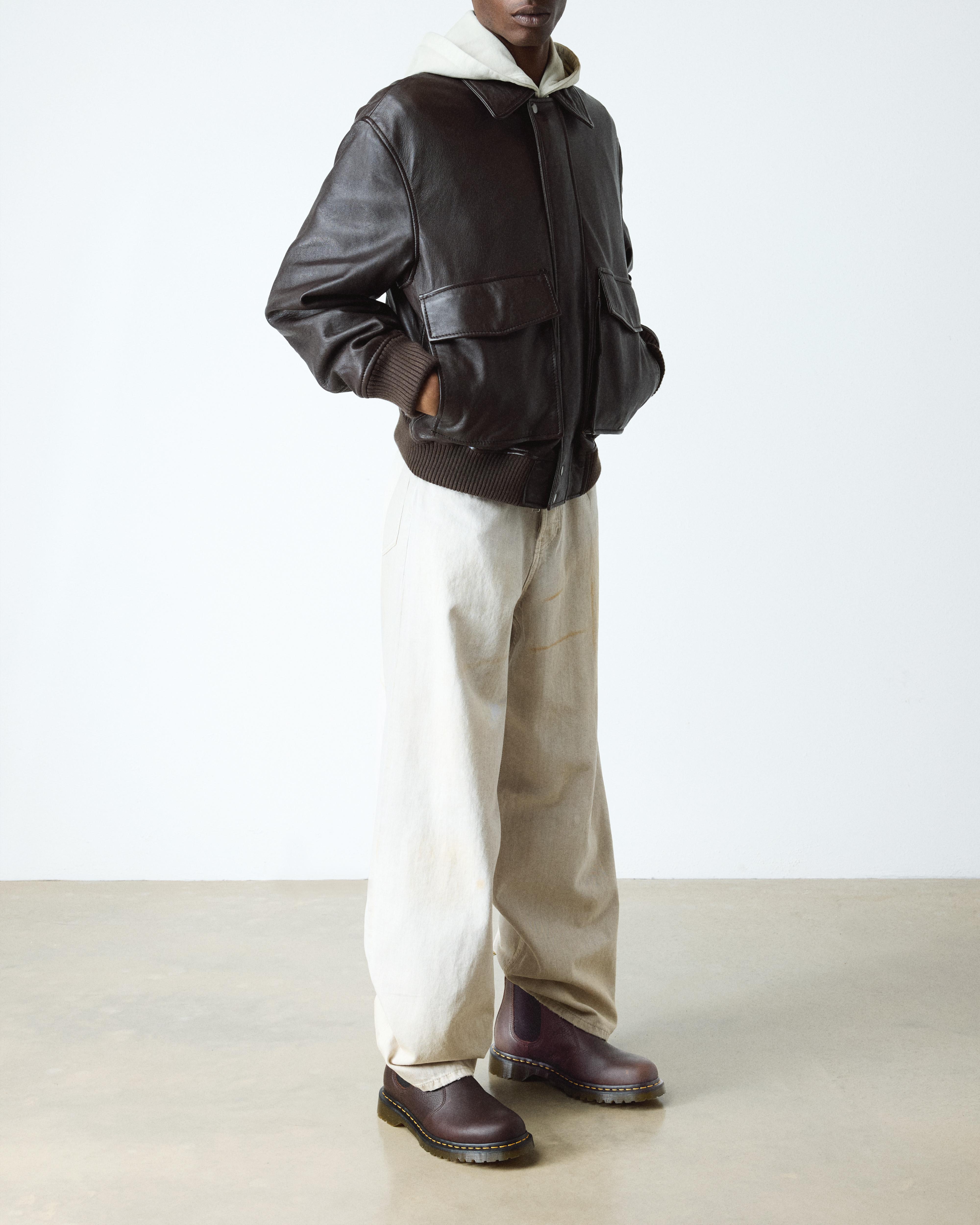 2976 Chelsea-støvler i Grizzly-læder med imiteret pelsforing in Mørkebrun