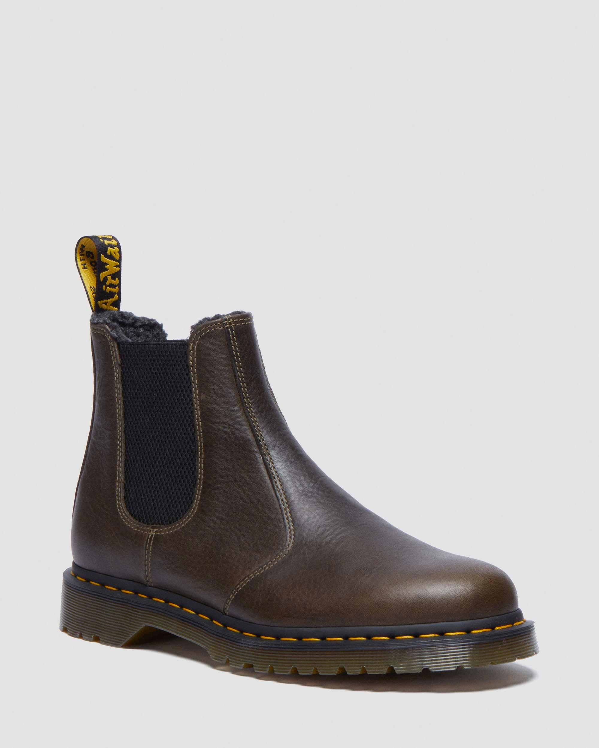 2976 Leonore Chelsea Boots Mit Kunstpelzfutter in Schwarz Dr. Martens