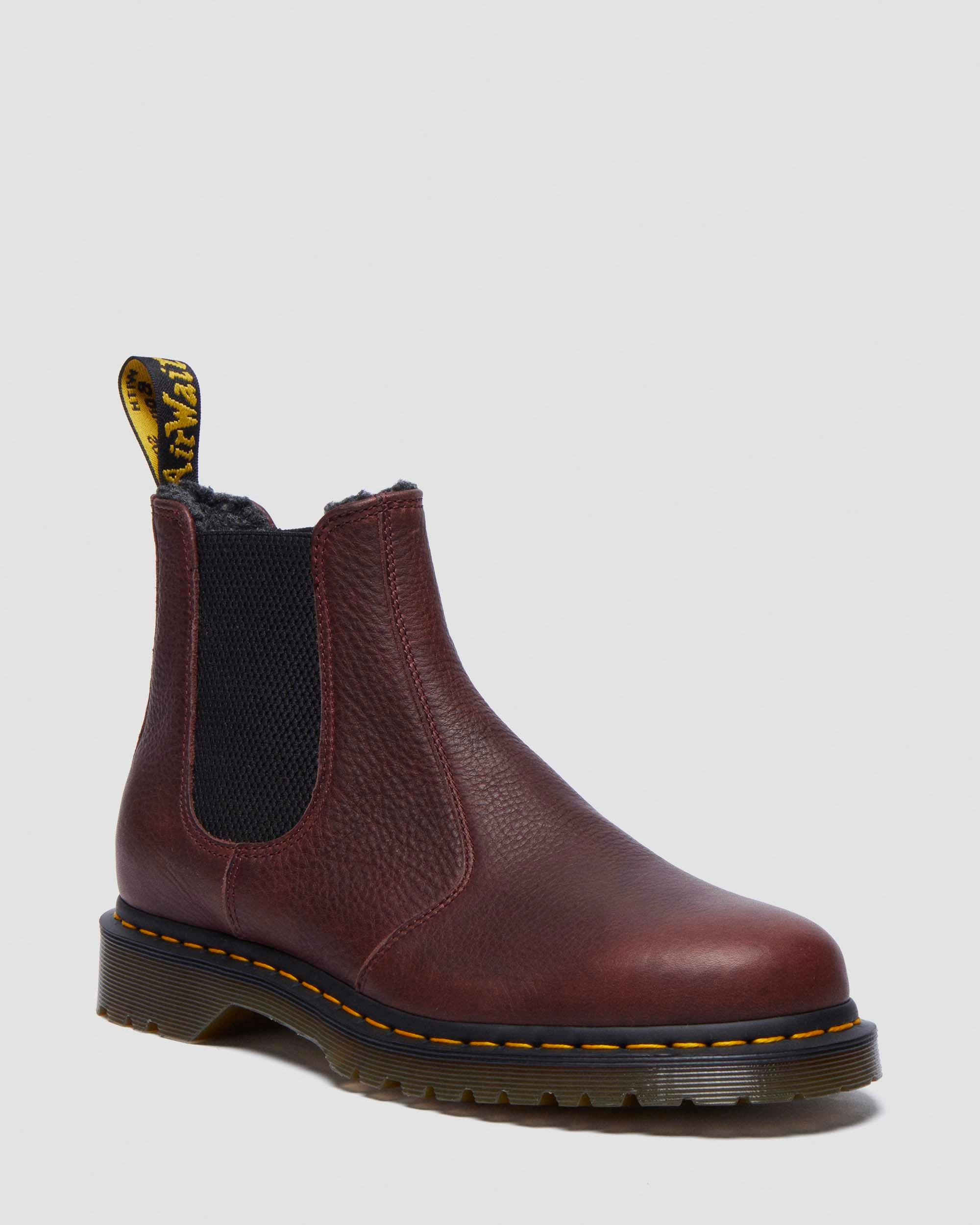 2976 Smooth Leather Chelsea Boots in Cherry Red Dr. Martens