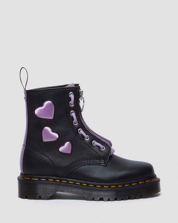 1460 Zip Heart Virginia Satin Lux Lace Up Boots in | Dr. Martens 1460 Zip Heart Virginia Satin Lux Lace Up Boots in | Dr. Martens