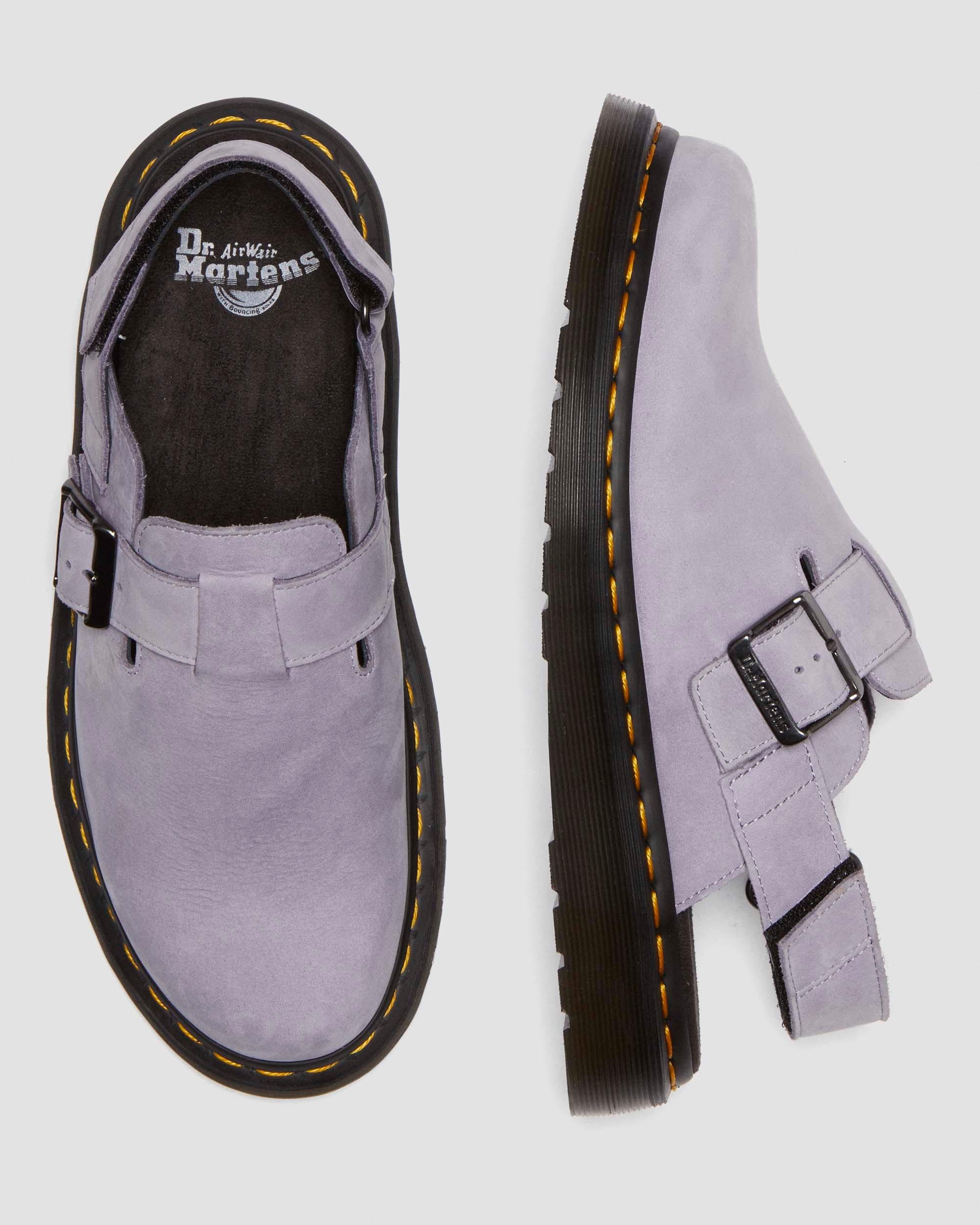 Jorge II Wildleder Mules in Lila | Dr. Martens