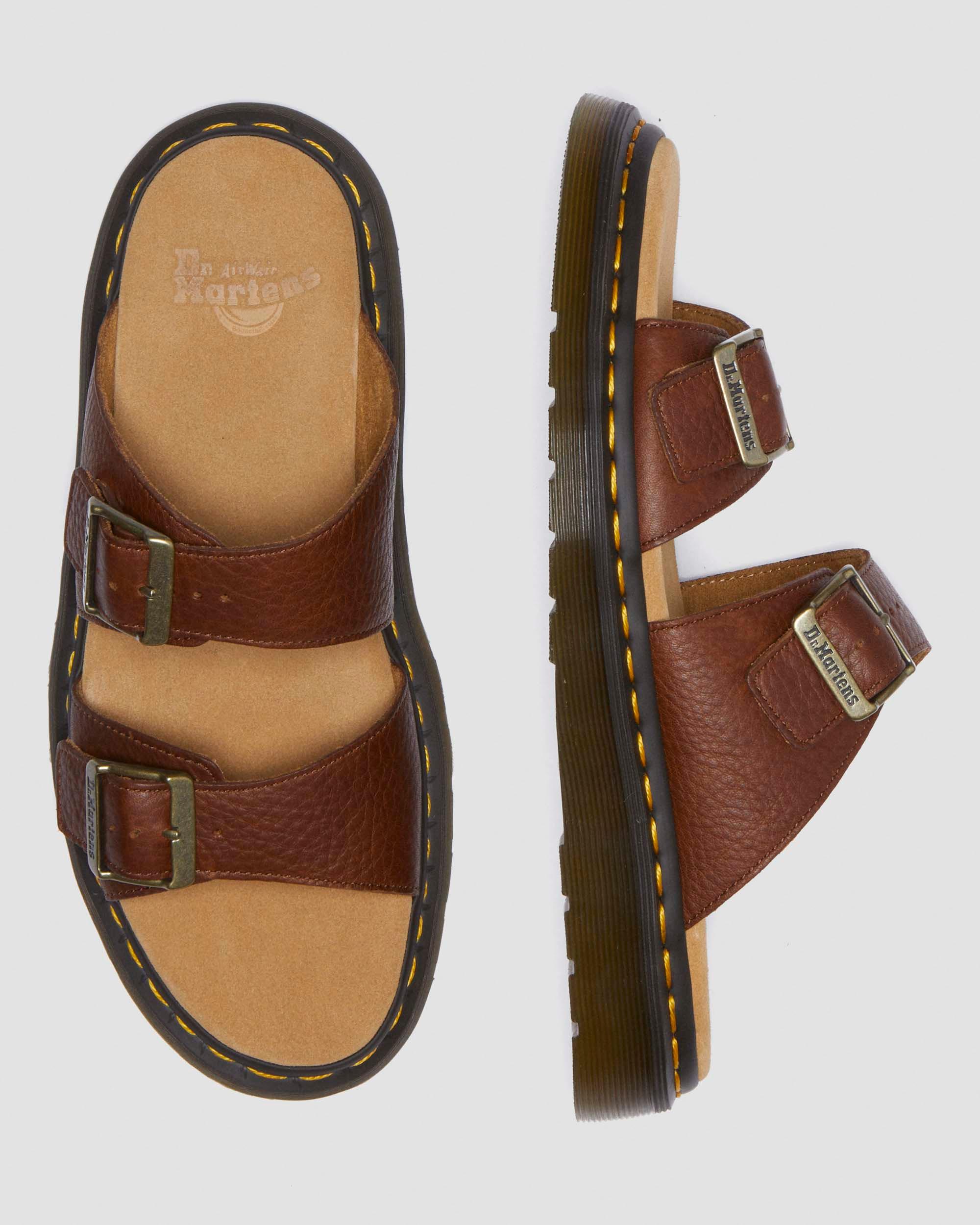 DR MARTENS Josef Ambassador Soft Leather Slide Sandals