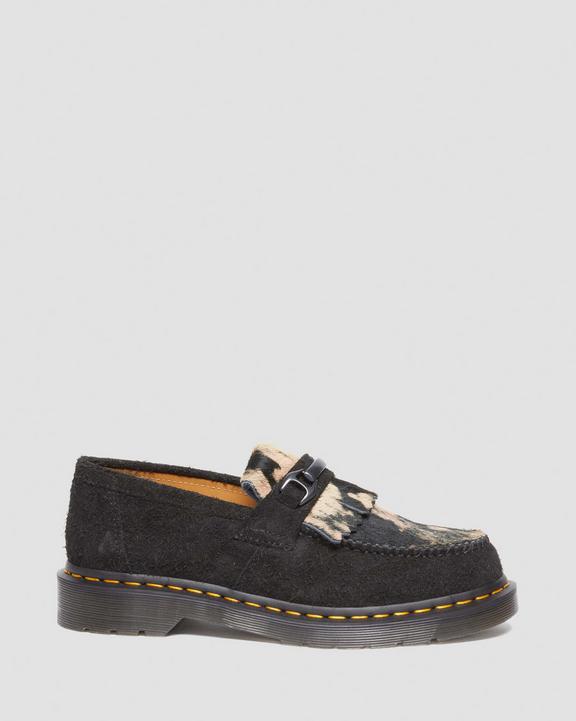 Adrian Snaffle Hair-on Loafer in Black | Dr. Martens Adrian Snaffle Hair-on Loafer in Black | Dr. Martens