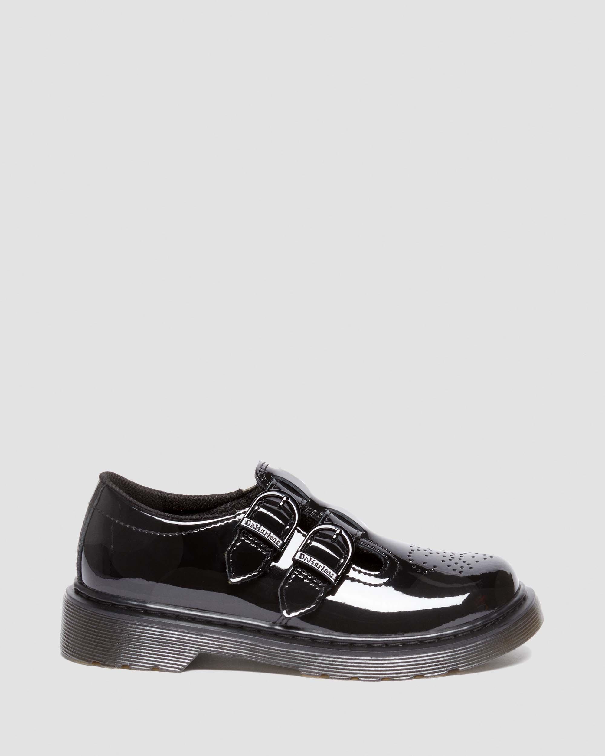 Junior 8065 Patent Leather Mary Jane Shoes in Black Dr. Martens