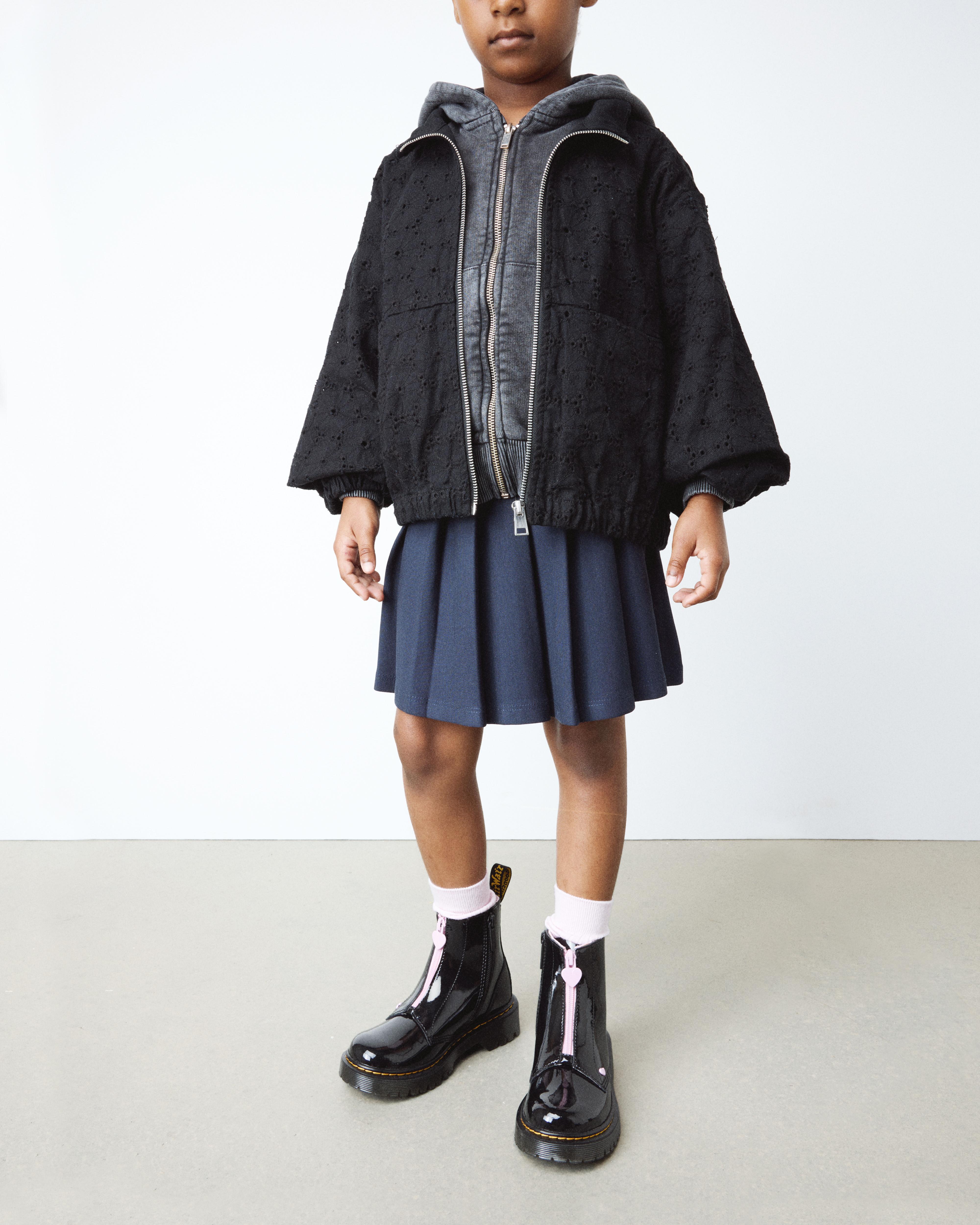 Junior Heart Nappa Patent Leather Pull-on Boots | Dr. Martens ReWair
