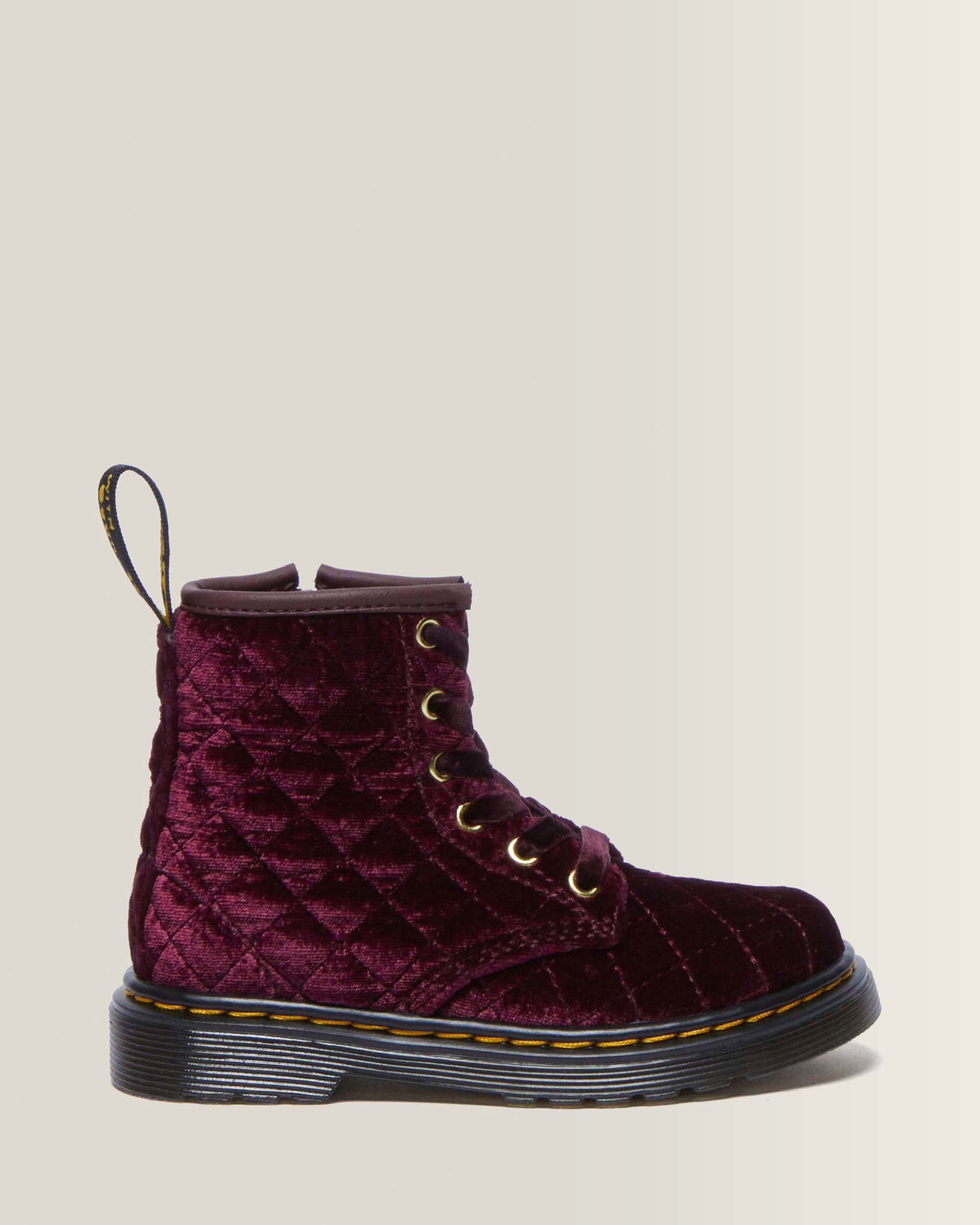 Toddler 1460 Velvet Lace Up Boots product image
