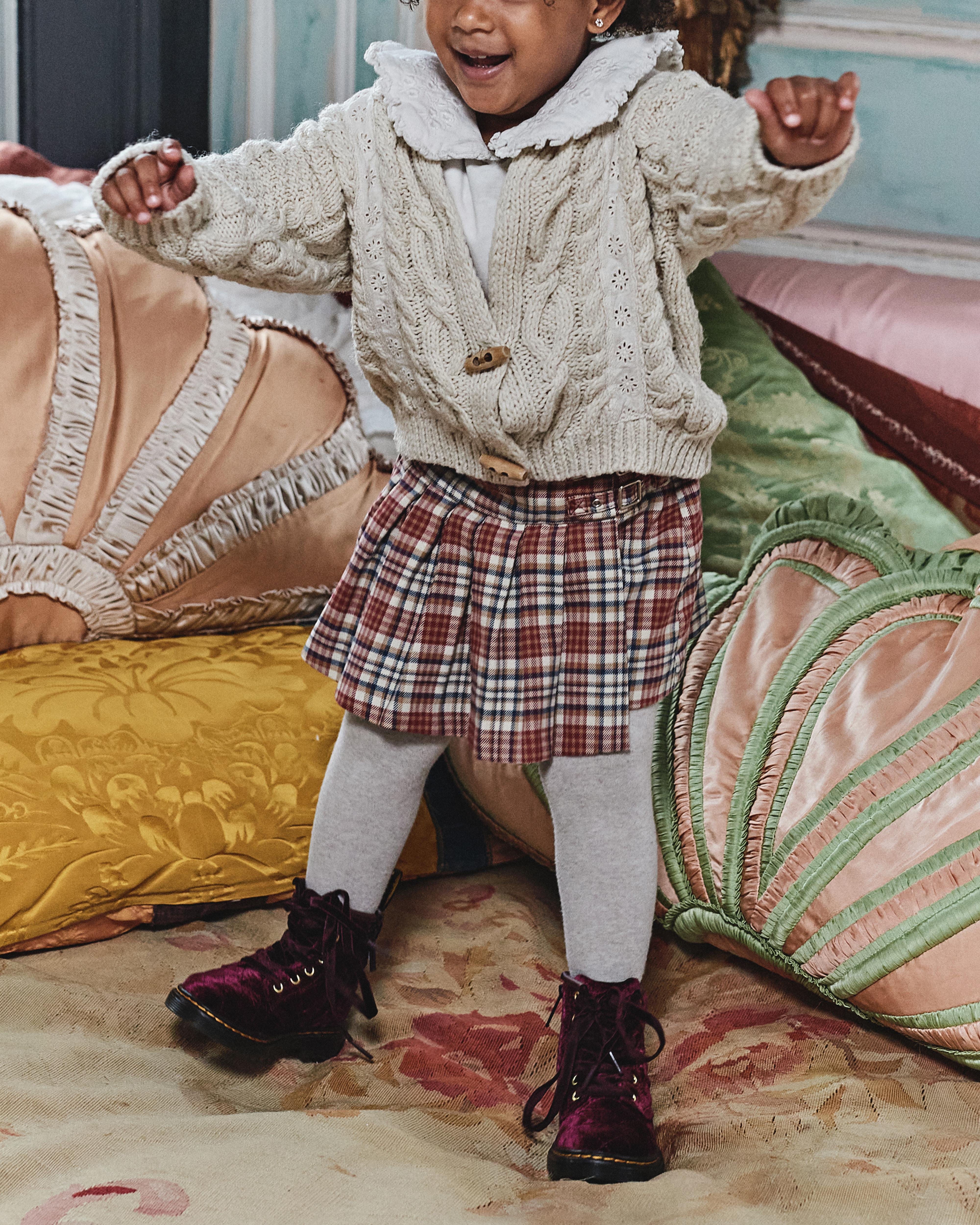 Toddler 1460 Velvet Lace Up Boots product image