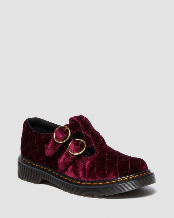 Junior 8065 Quilted Velvet Mary Jane Shoes in | Dr. Martens Junior 8065 Quilted Velvet Mary Jane Shoes in | Dr. Martens