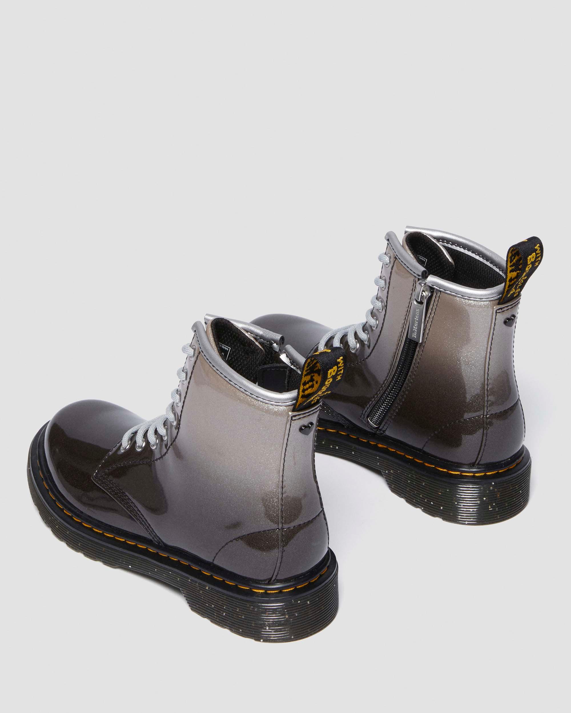 Junior 1460 Gradient Glitter Leather Lace Up Boots
