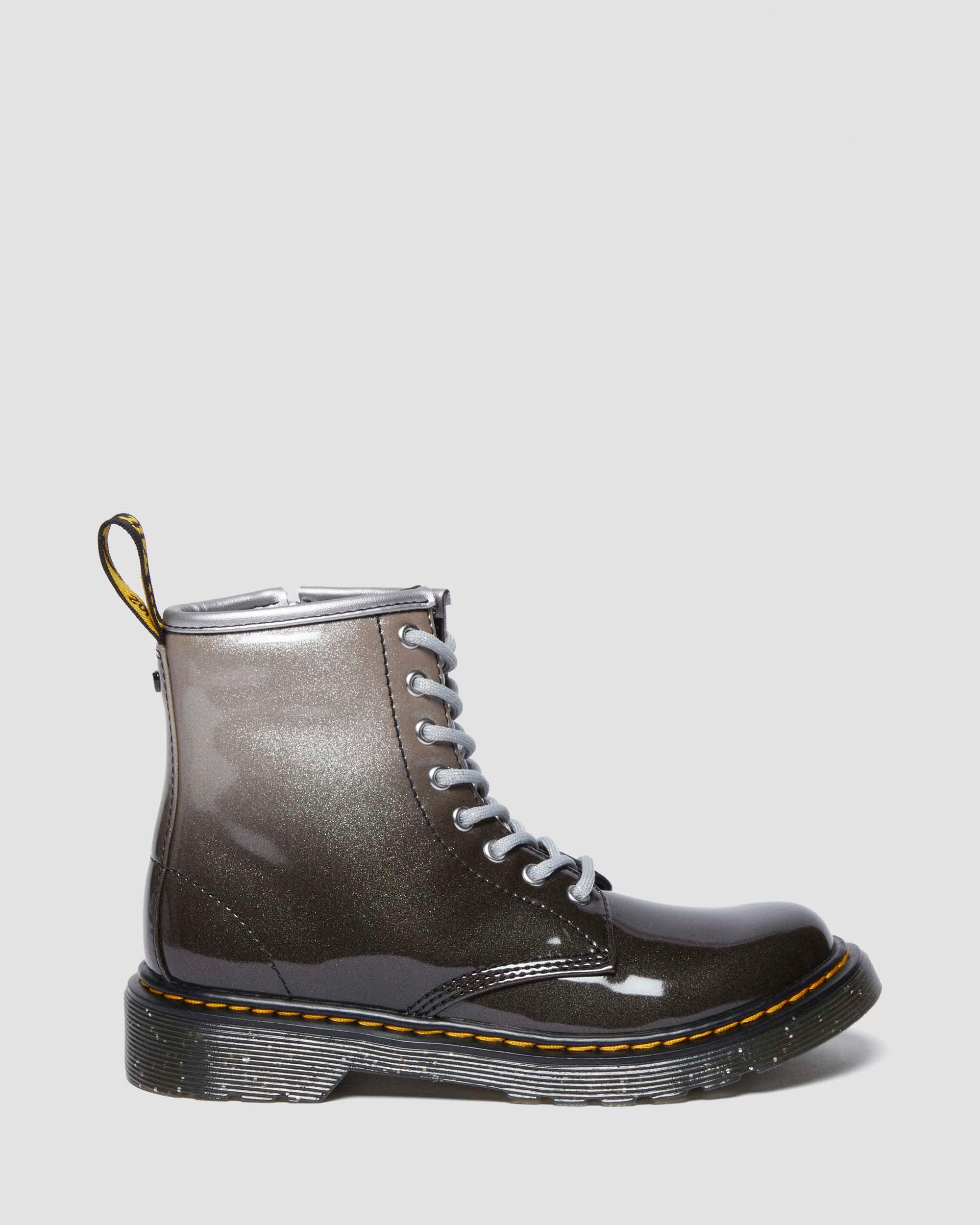 Junior 1460 Gradient Glitter Leather Lace Up Boots