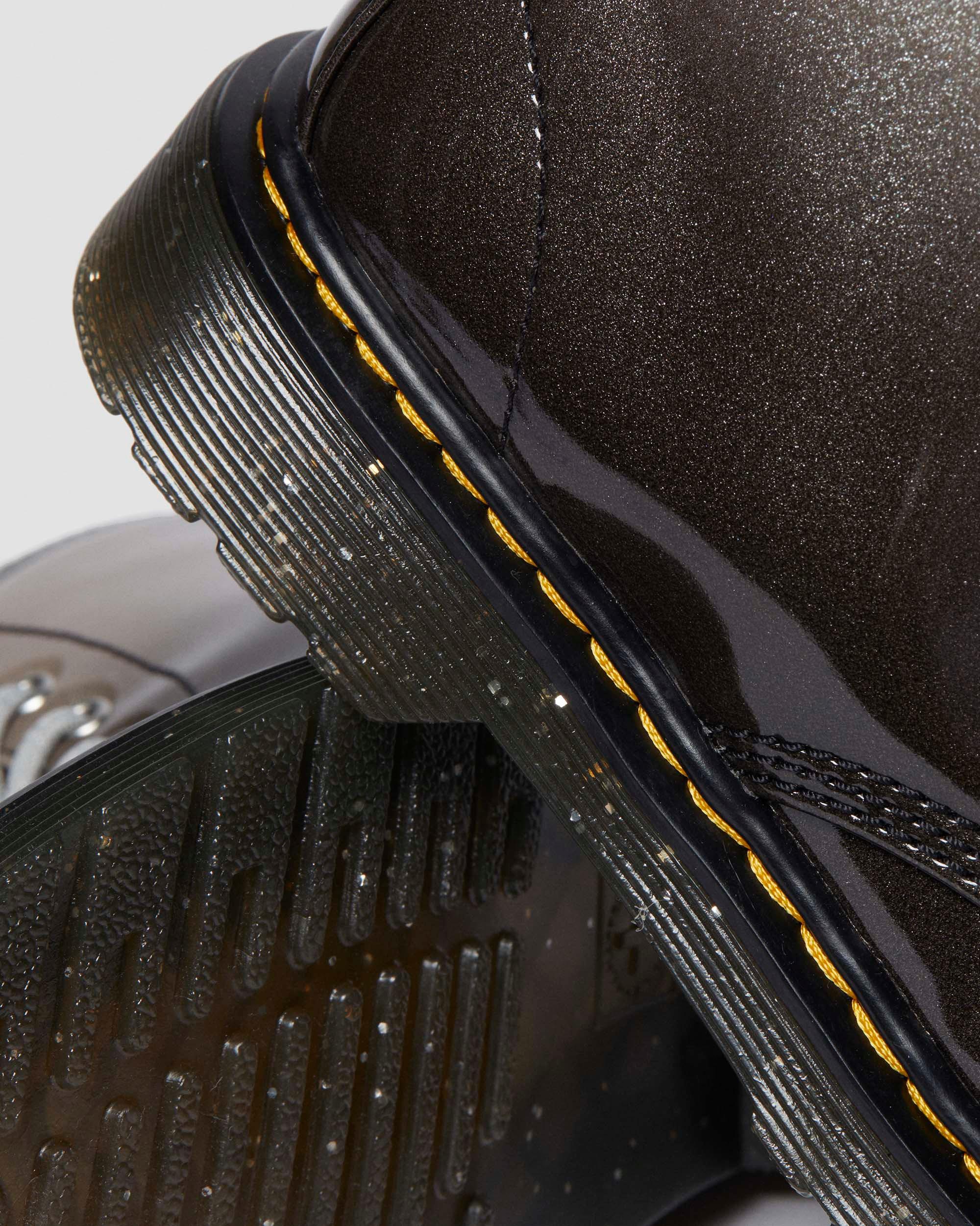 Junior 1460 Gradient Glitter Leather Lace Up Boots