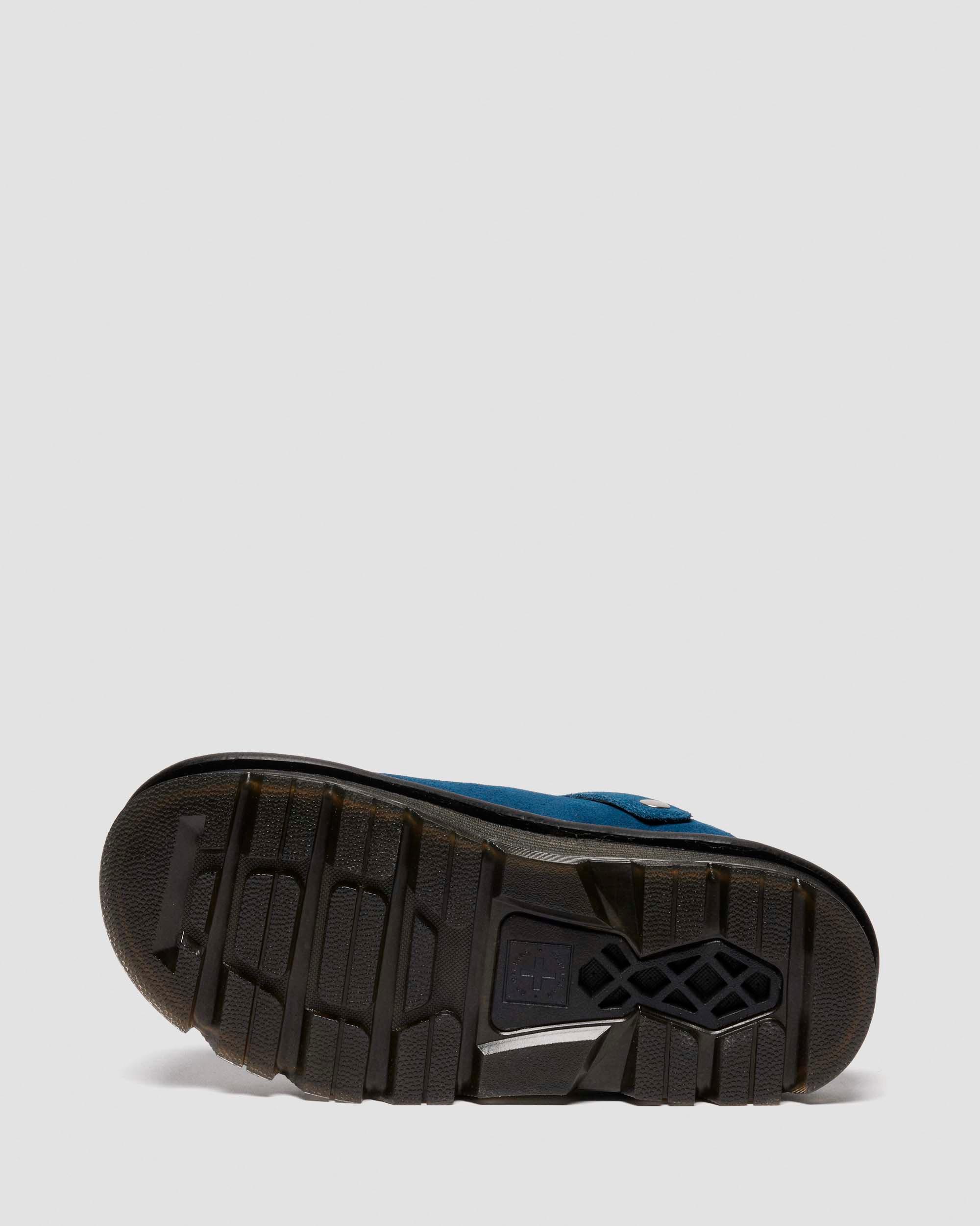Zebzag Suede Casual Slingback Platform Mules in NEPTUNE BLUE