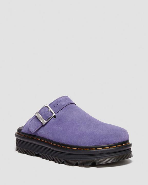 Zebzag Suede Casual Slingback Platform Mules in Twilight Zebzag Suede Casual Slingback Platform Mules in Twilight